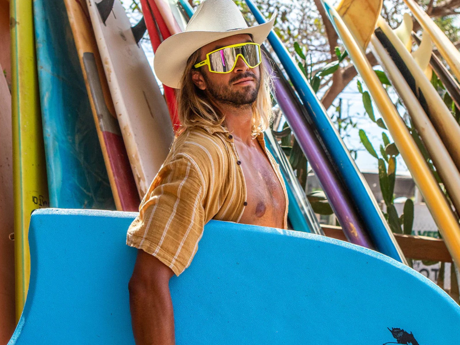 Pit Viper The Try-Hard The Hot Dogger Silver Revo Lens Sunglasses