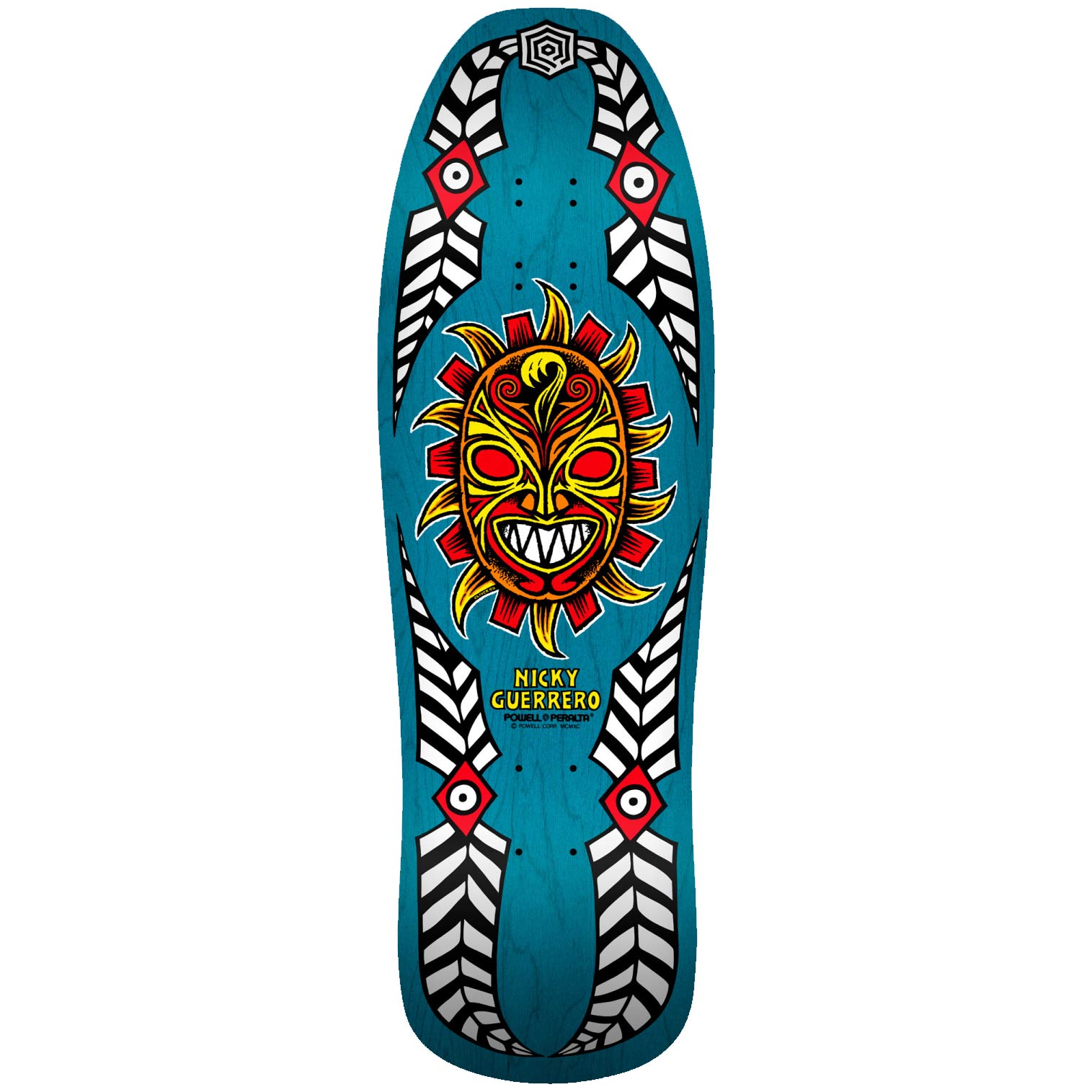 Powell peralta Nicky Guerrero Mask Reissue Deck - Blue