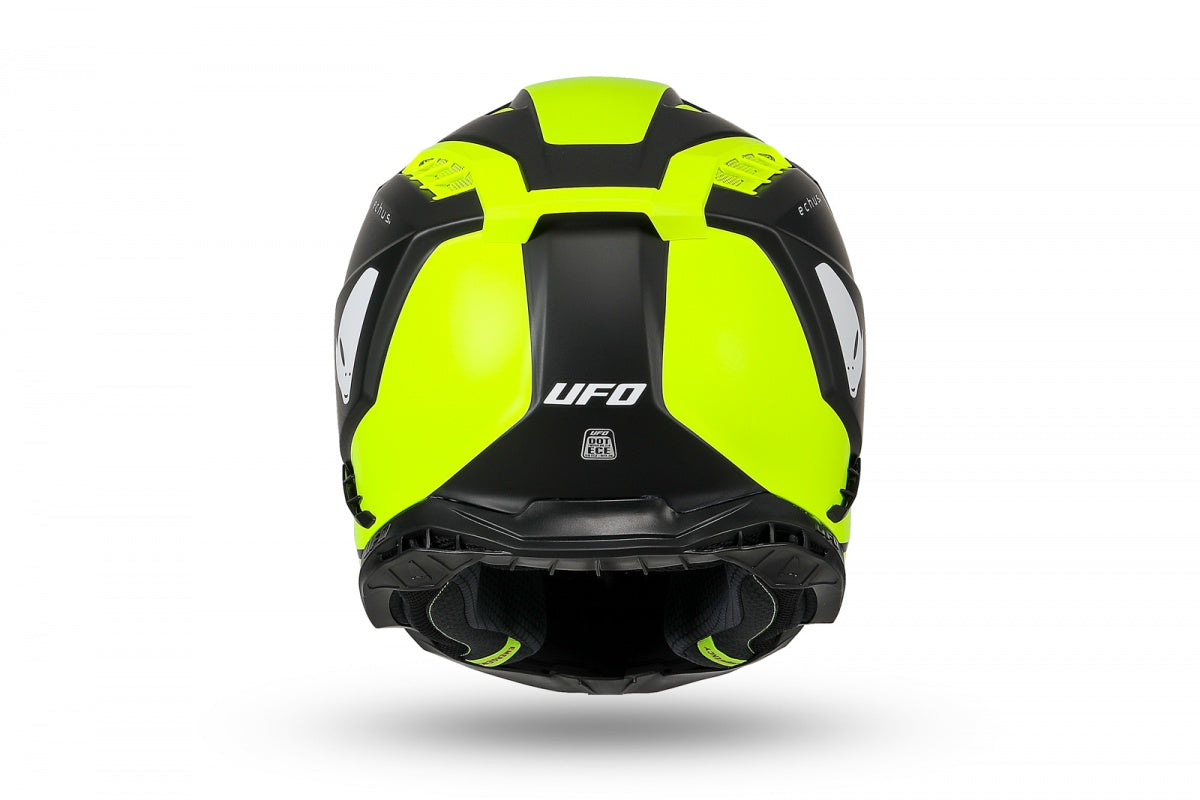 UFO Echus Motocrosshelm - Neongeel/Zwart