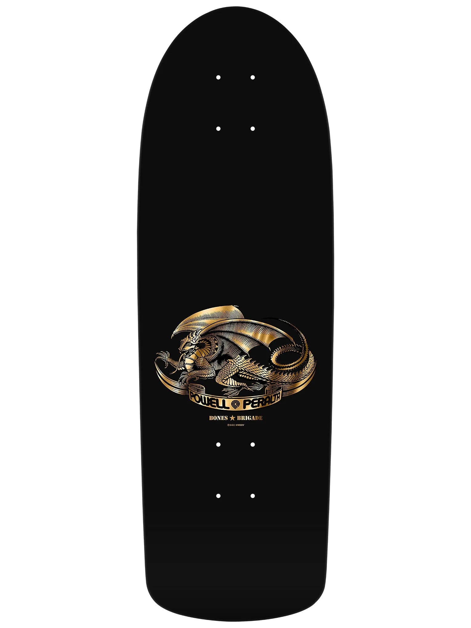 Limited Edition Bones Brigade Series 16 Tony Hawk Reissue Deck - Zwart/Goudfolie