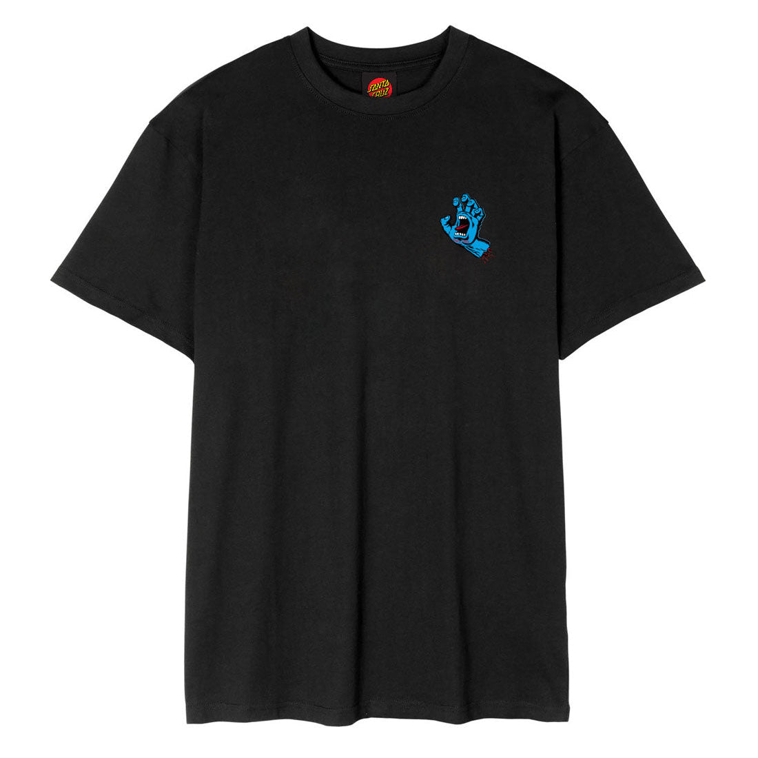 Santa Cruz Screaming Hand Chest Tee - Black