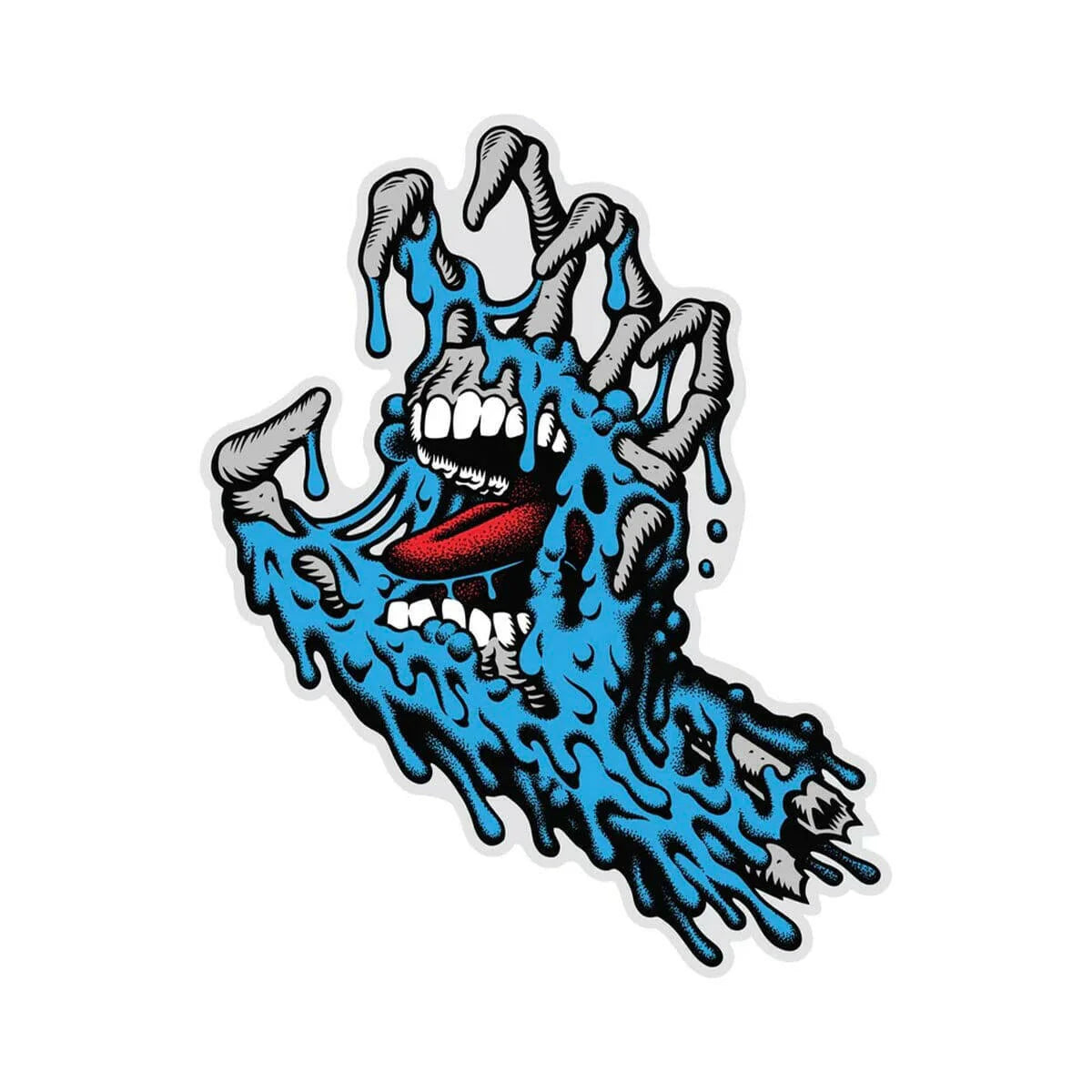 Santa Cruz Melting Hand 4" Sticker - Multi