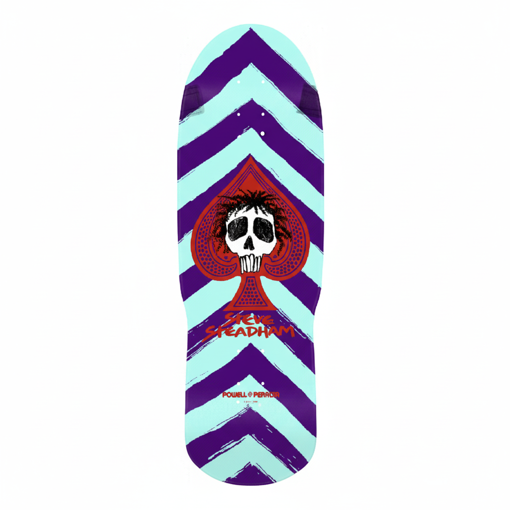 Steadham skateboard on white background