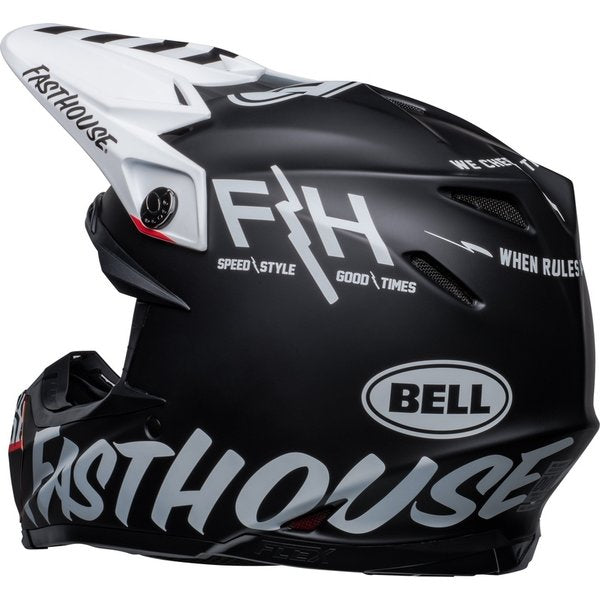 Bell Moto-9s Flex - Fasthouse Flex Crew Zwart/Wit