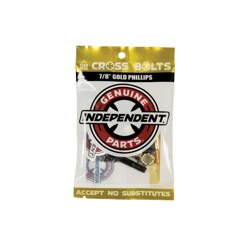 Independent Hardware 7/8" Cross Bolts - Gold Phillips