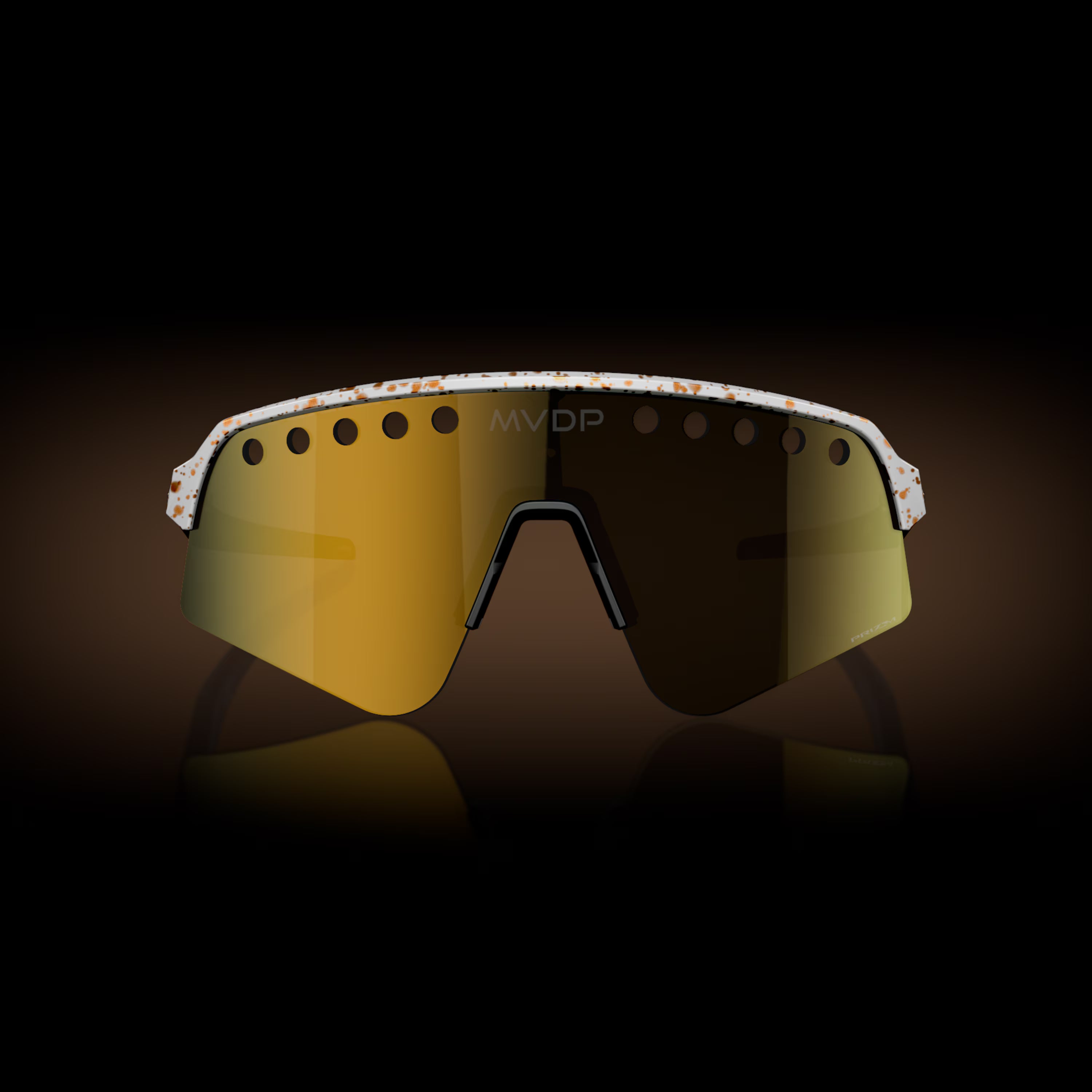 Oakley MVDP Signature Series Sutro Lite Sweep - Prizm 24k Lenses Red/Gold Splatter Frame Sunglasses