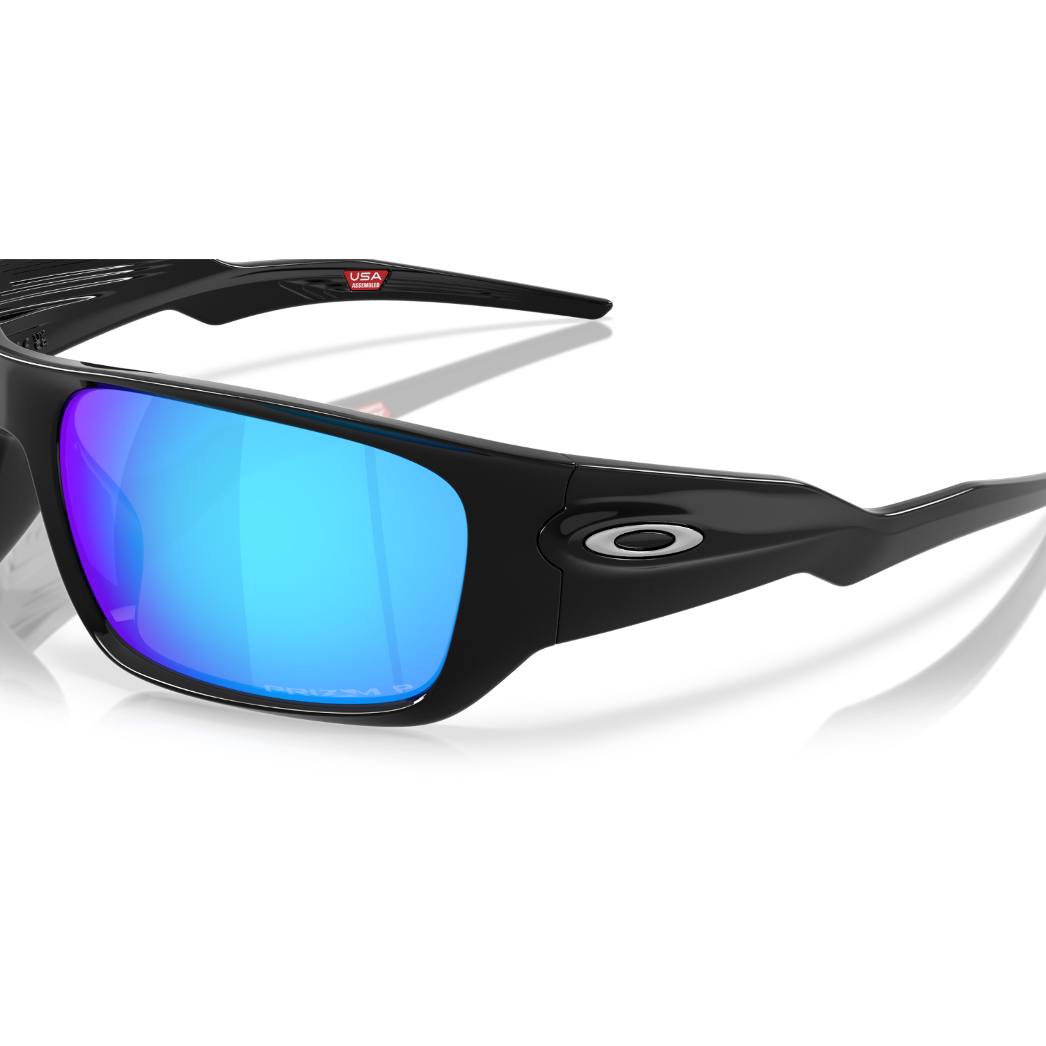 Oakley Masseter Polished Black Prizm Sapphire Polarized Sunglasses