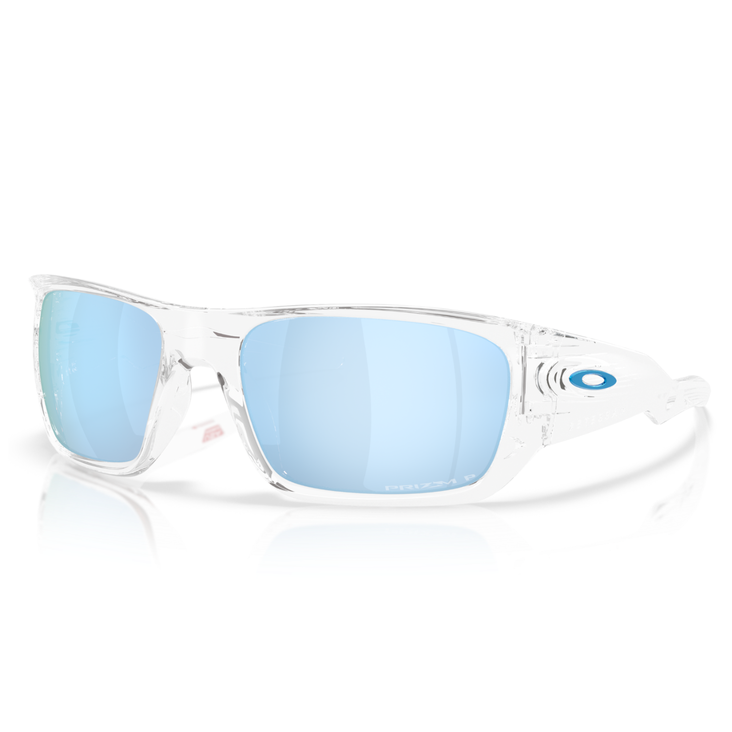 Oakley Masseter Prizm Deep Water Polarized Lens, Polished Clear Sunglasses
