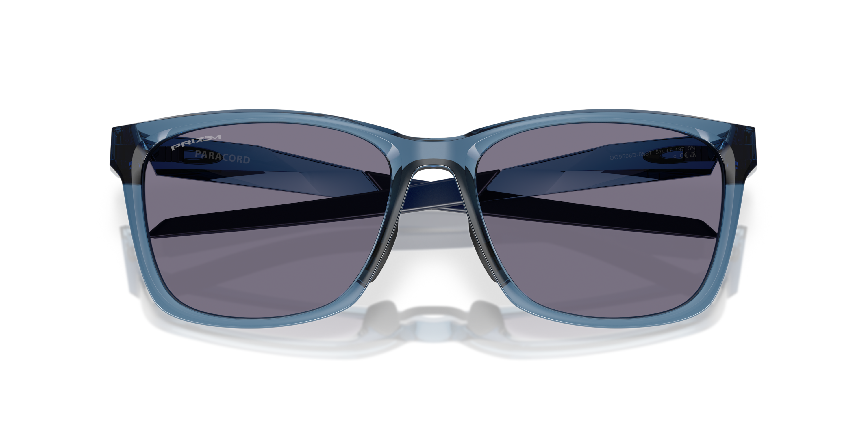 Oakley Paracord Prizm Grey Lenses Transparent Abyss Frame Sunglasses