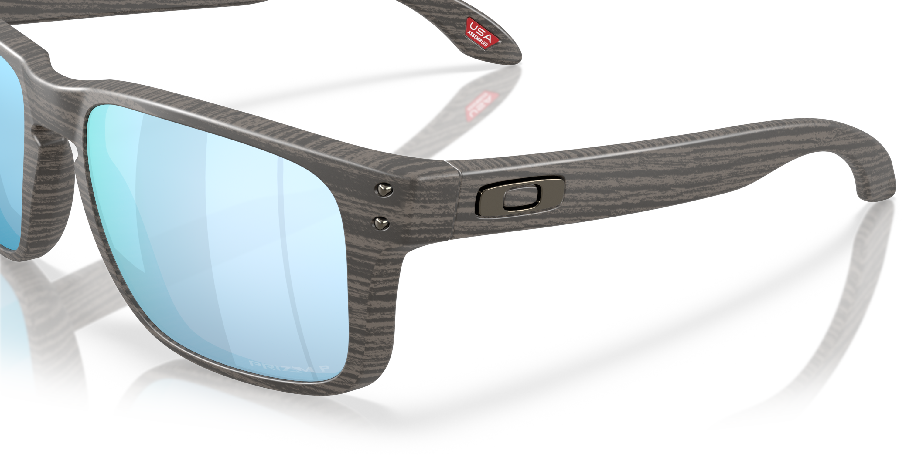 Oakley Holbrook™ S Prizm Deep Water Polarized Lenses,  Woodgrain Frame Sunglasses