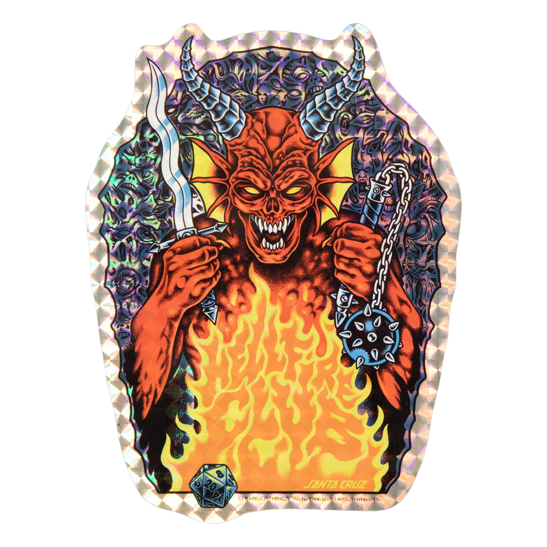Santa Cruz 10.07" Stranger Things Knox Hellfire Pit Deck