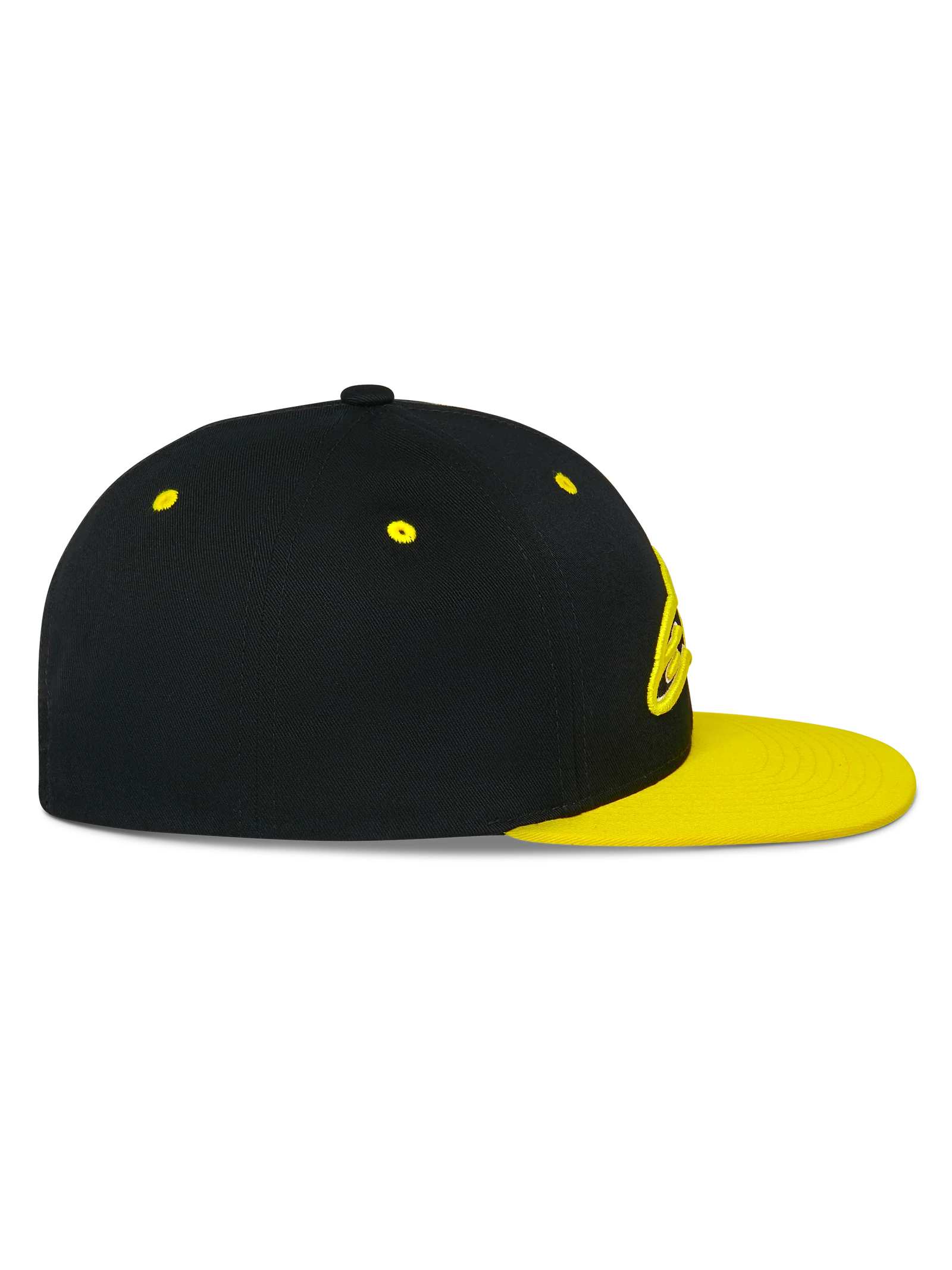 Casquette Snapback épaisse - Noir/Jaune haute visibilité