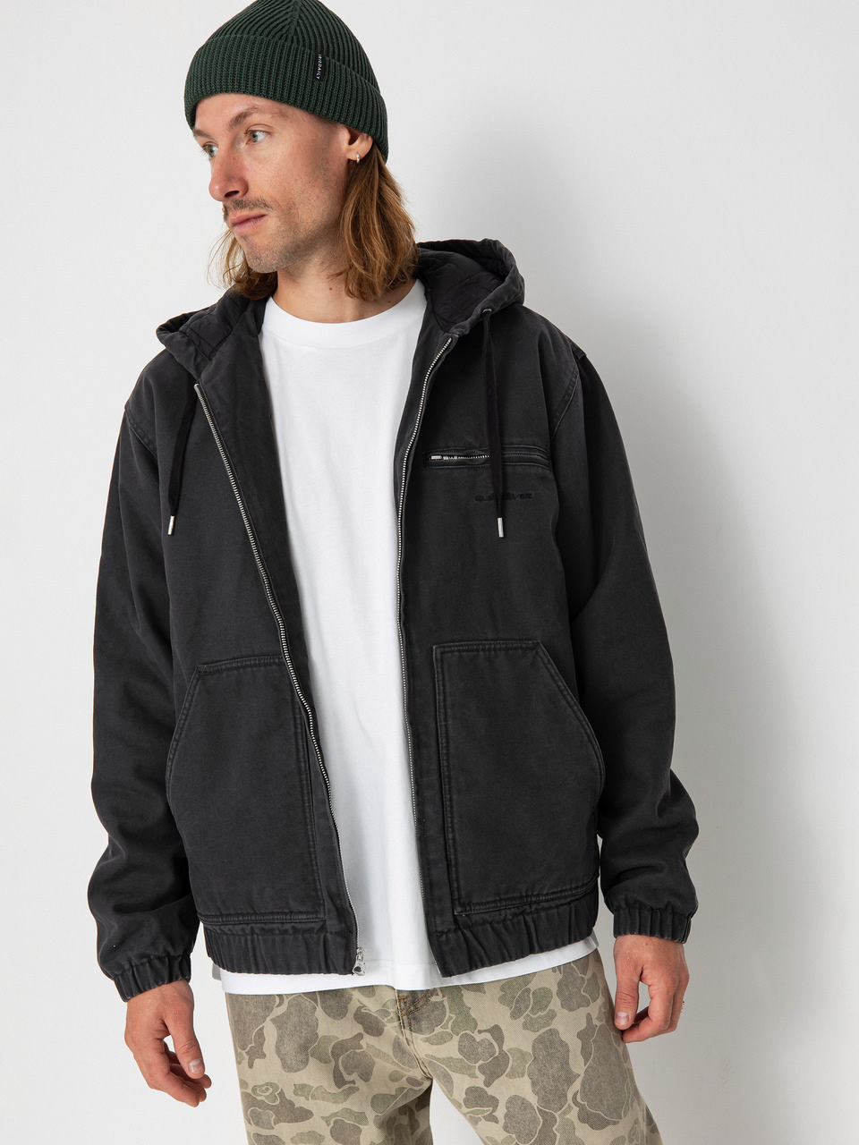 Veste à Capuche Isolée Quiksilver Straight Out - Tarmac