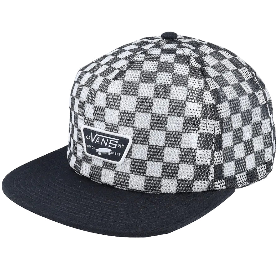 Full Patch Mesh Trucker Hat - Checkered