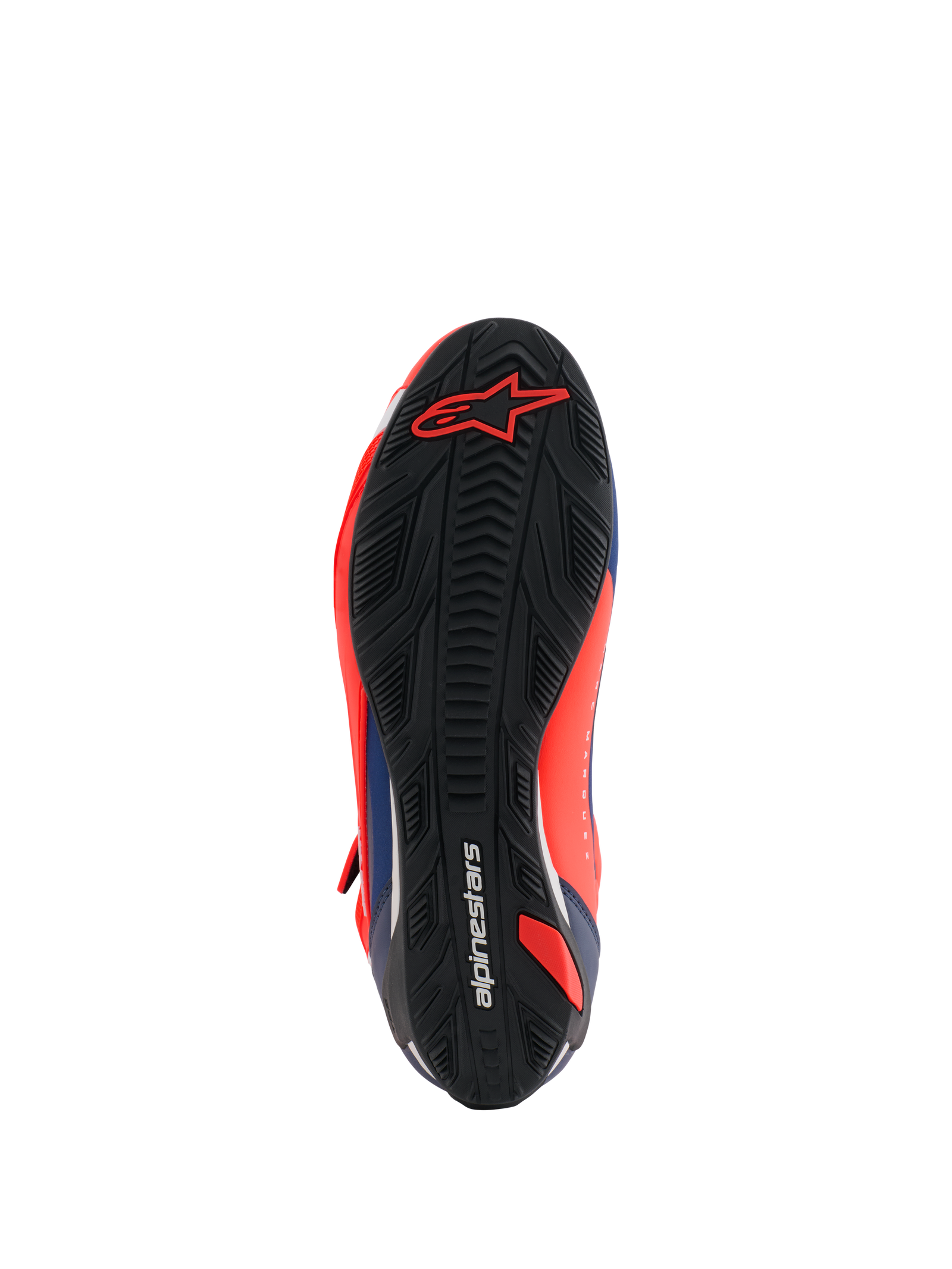 MM93 Faster-4 Shoes - Red Fluo/Dark Blue
