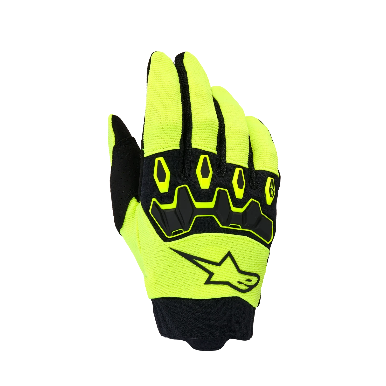Youth & Kids Full Bore V2 Gloves - Yellow Fluo Black