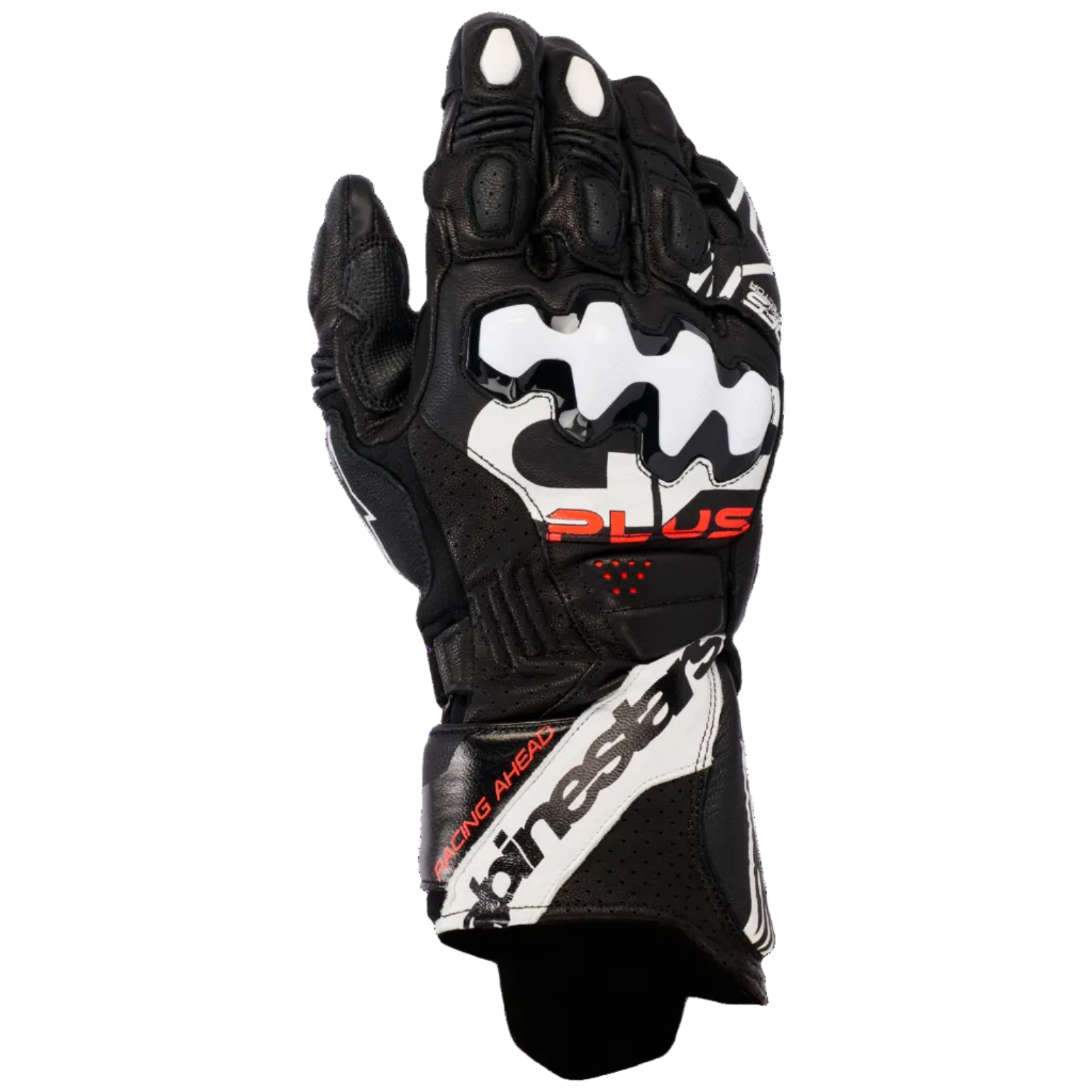 Gp Plus R V3 leren handschoenen - zwart/wit 