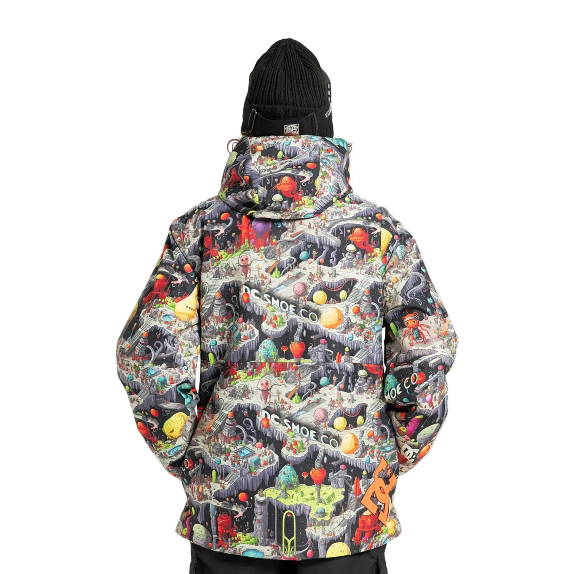 DC Basis Print 10K technische sneeuwjas - Outer World Zwart