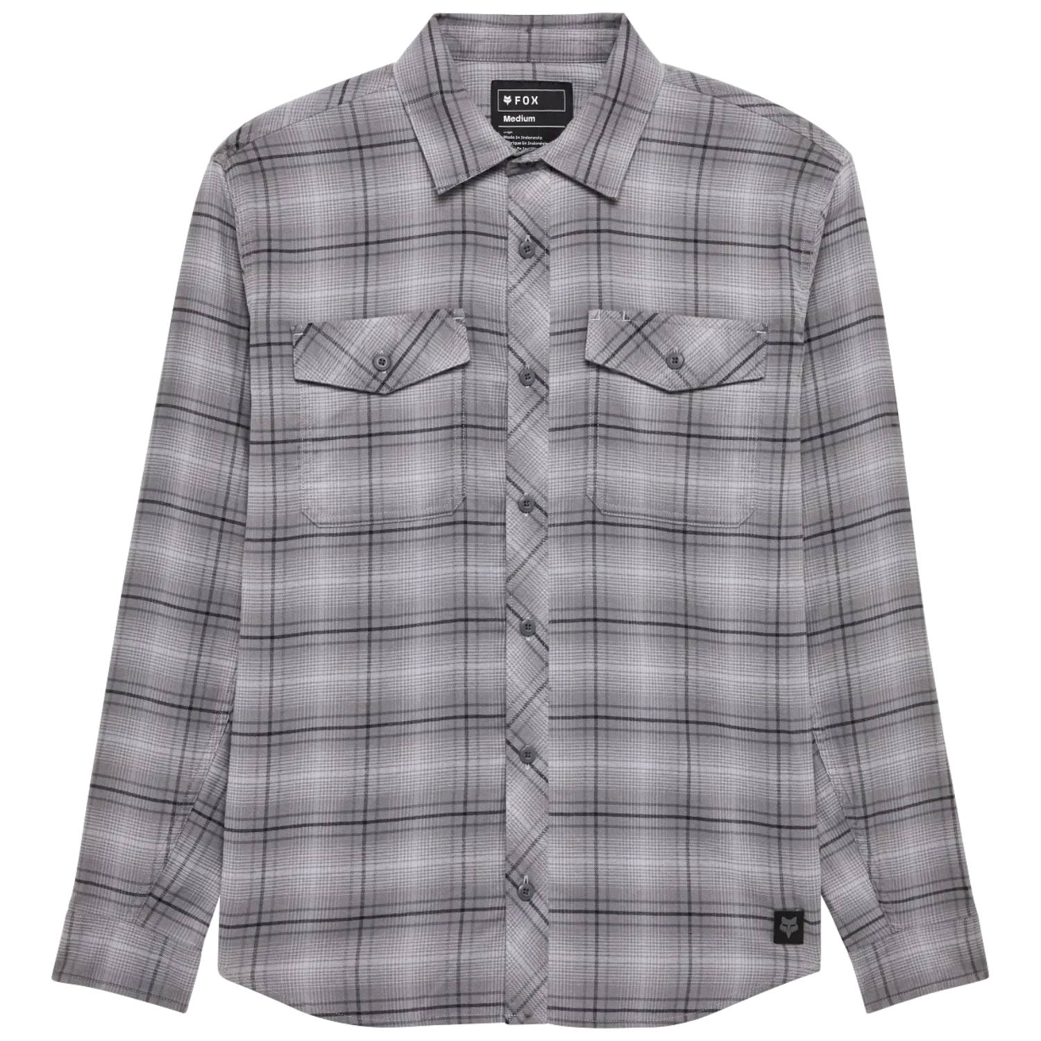 Fox Survivalist Stretch Flannel Long Sleeve Shirt - Light Grey
