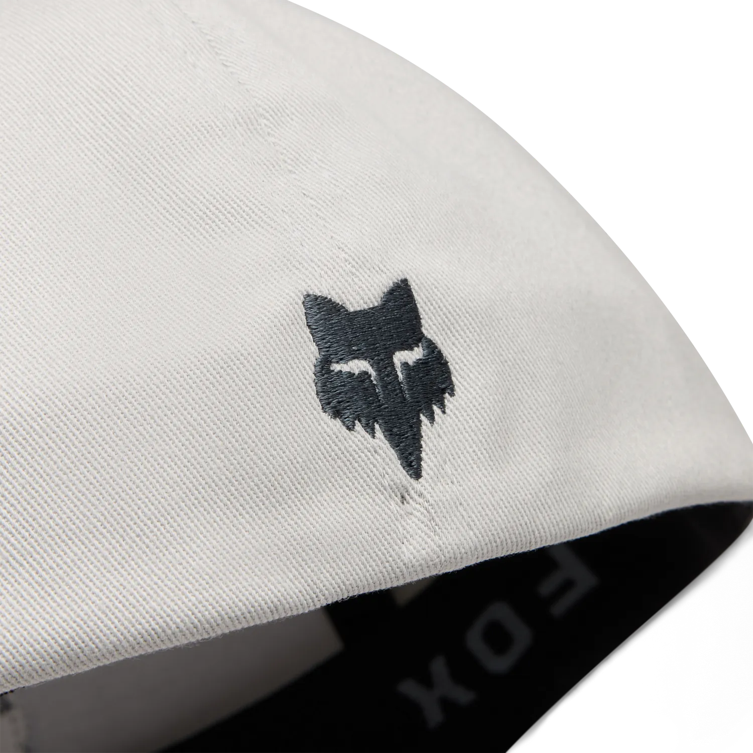 Fox Badge Flexfit Hat - Light Grey