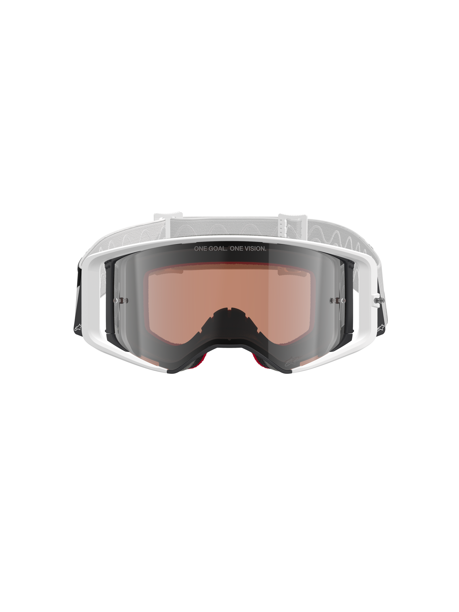 Alpinestars Supertech Corp Absolute Vision skibril - Wit Spiegelzilver