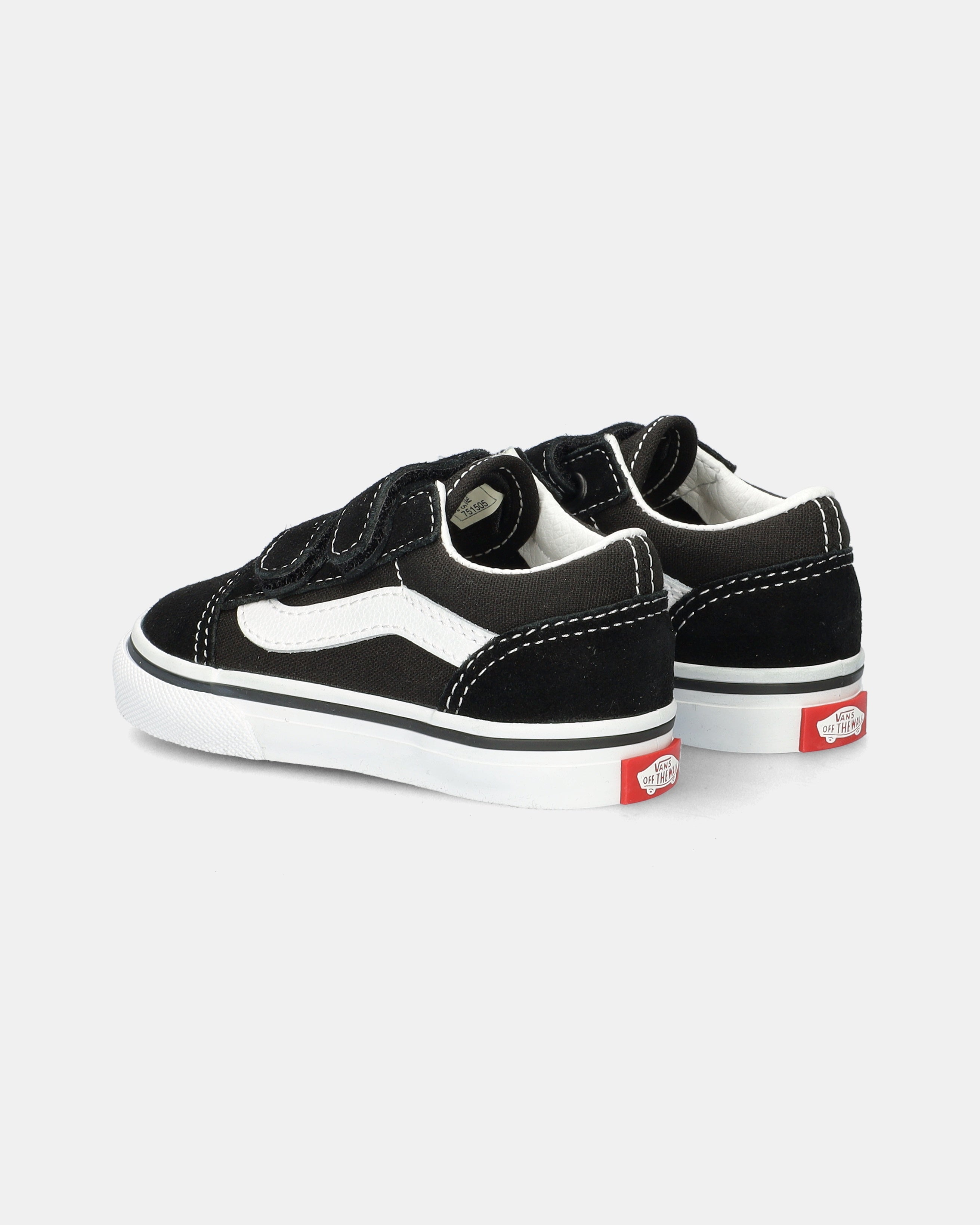 Vans Old Skool V peuterschoenen (1-4 jaar) - Zwart/Wit