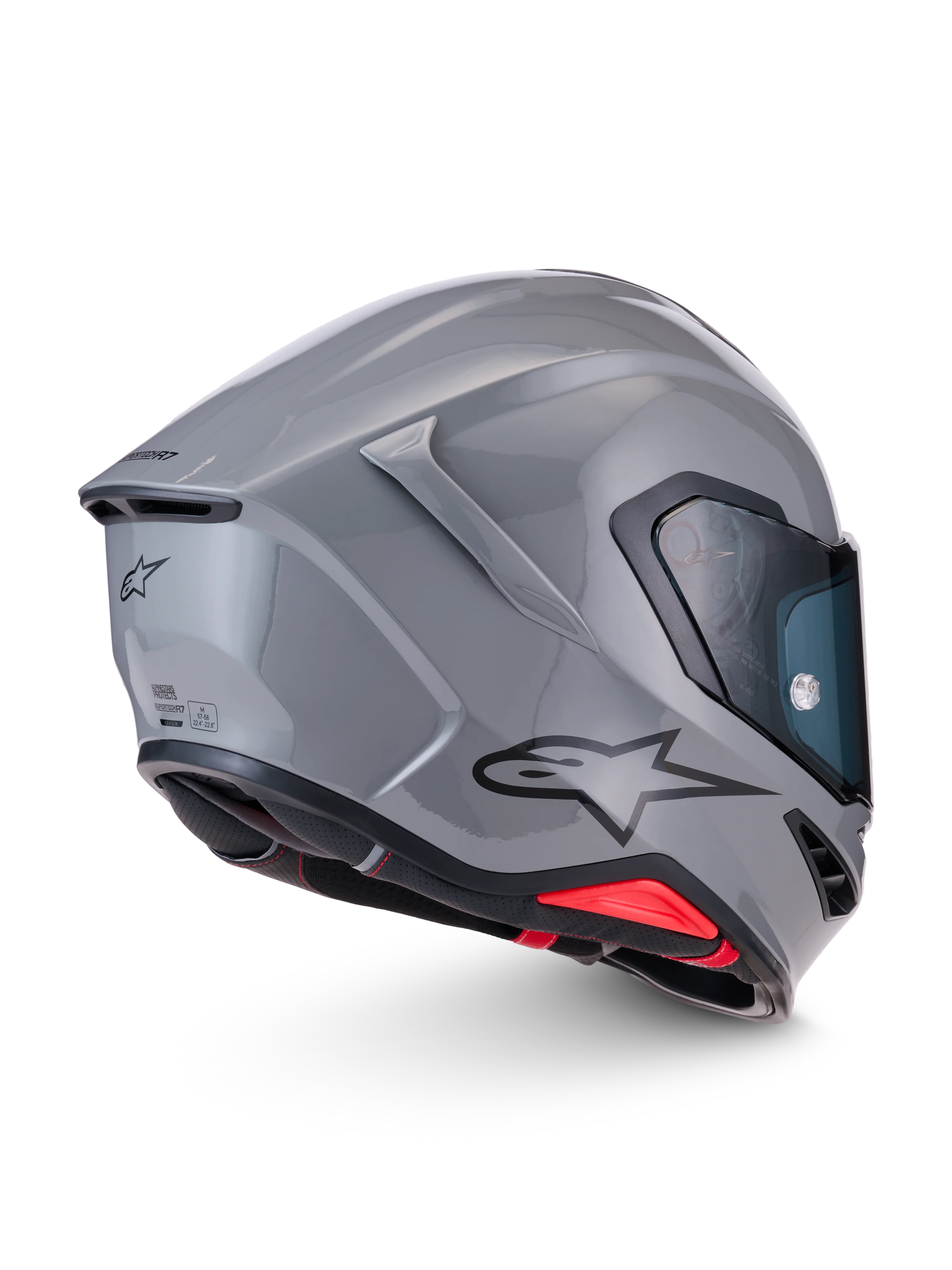 Alpinestars S-R7 Solid Helmet - Gray Glossy