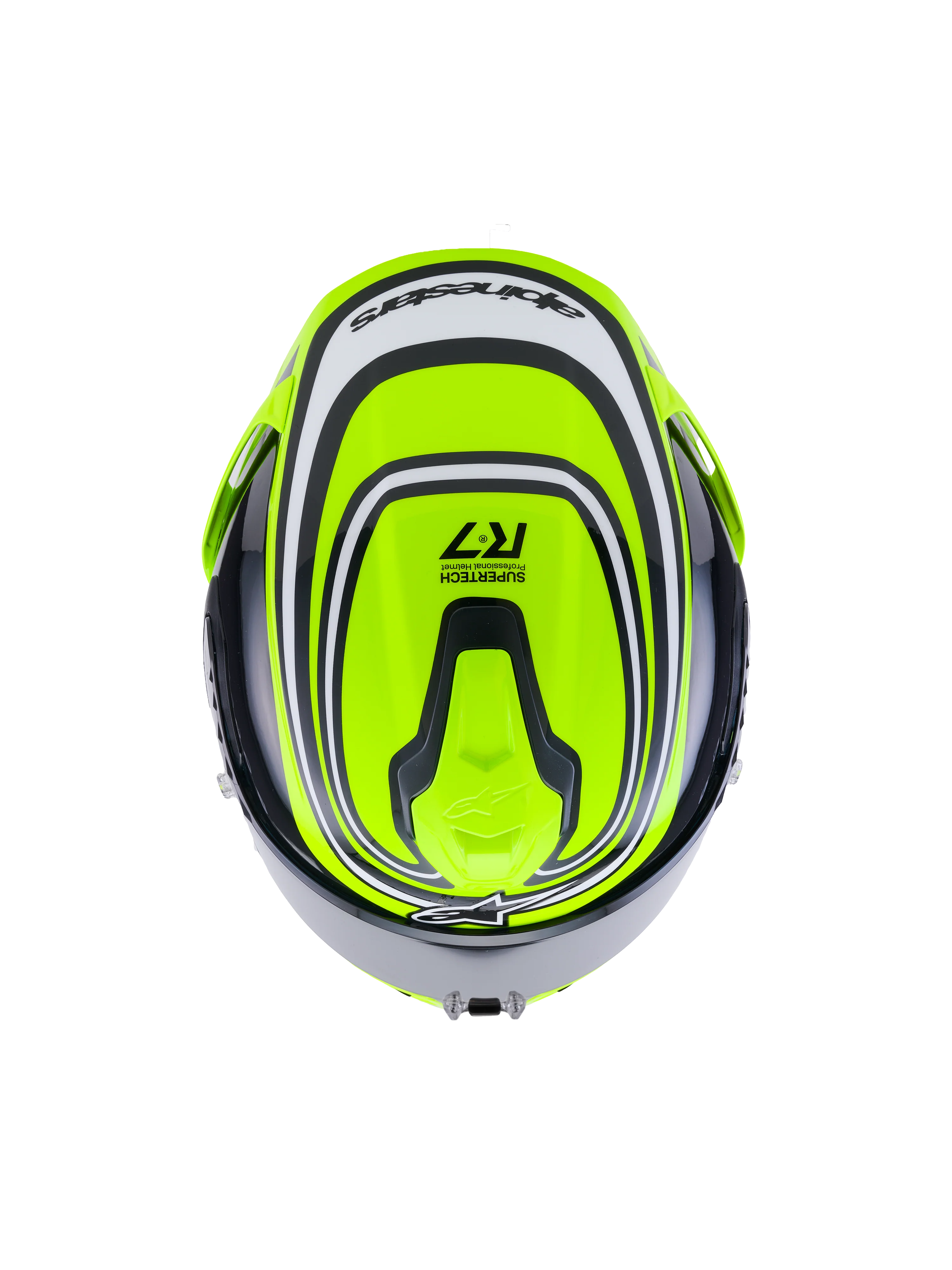 Alpinestars S-R7 Zeal Helmet - Yellow Fluo/Black/White Glossy