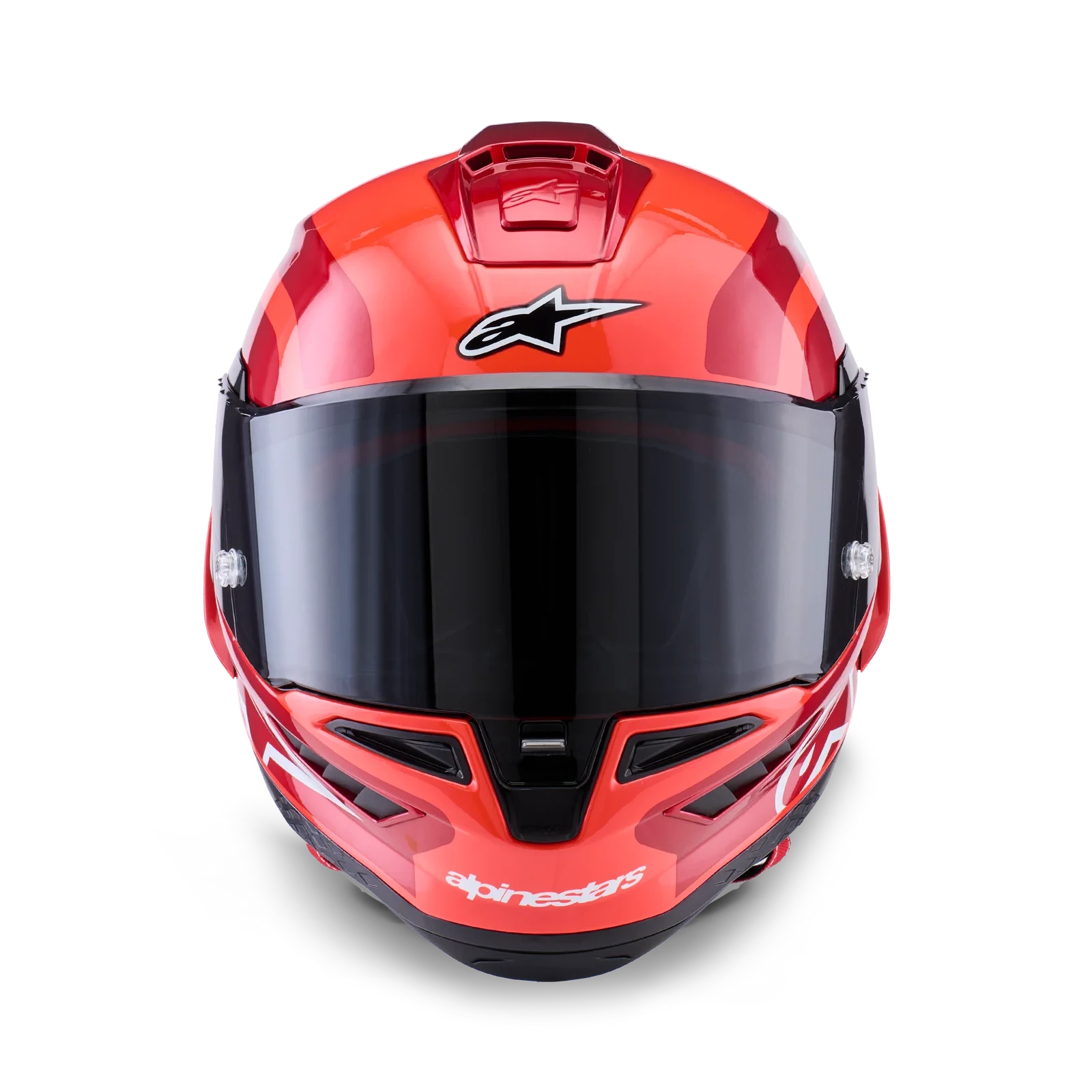 Alpinestars Supertech R10 Arius Helmet - Black/White/Double Red Glossy