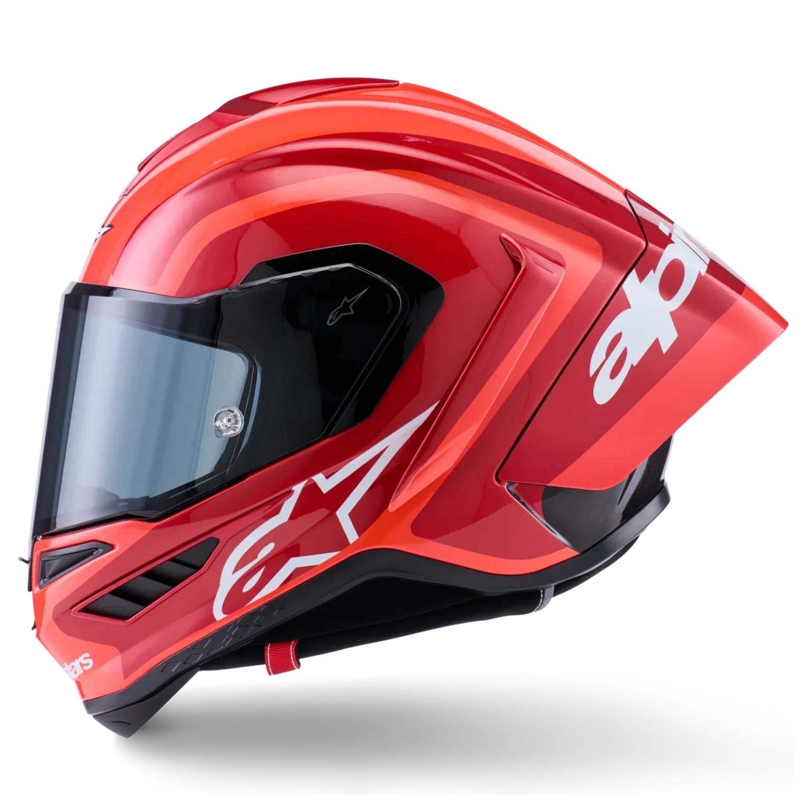 Alpinestars Supertech R10 Arius Helmet - Black/White/Double Red Glossy