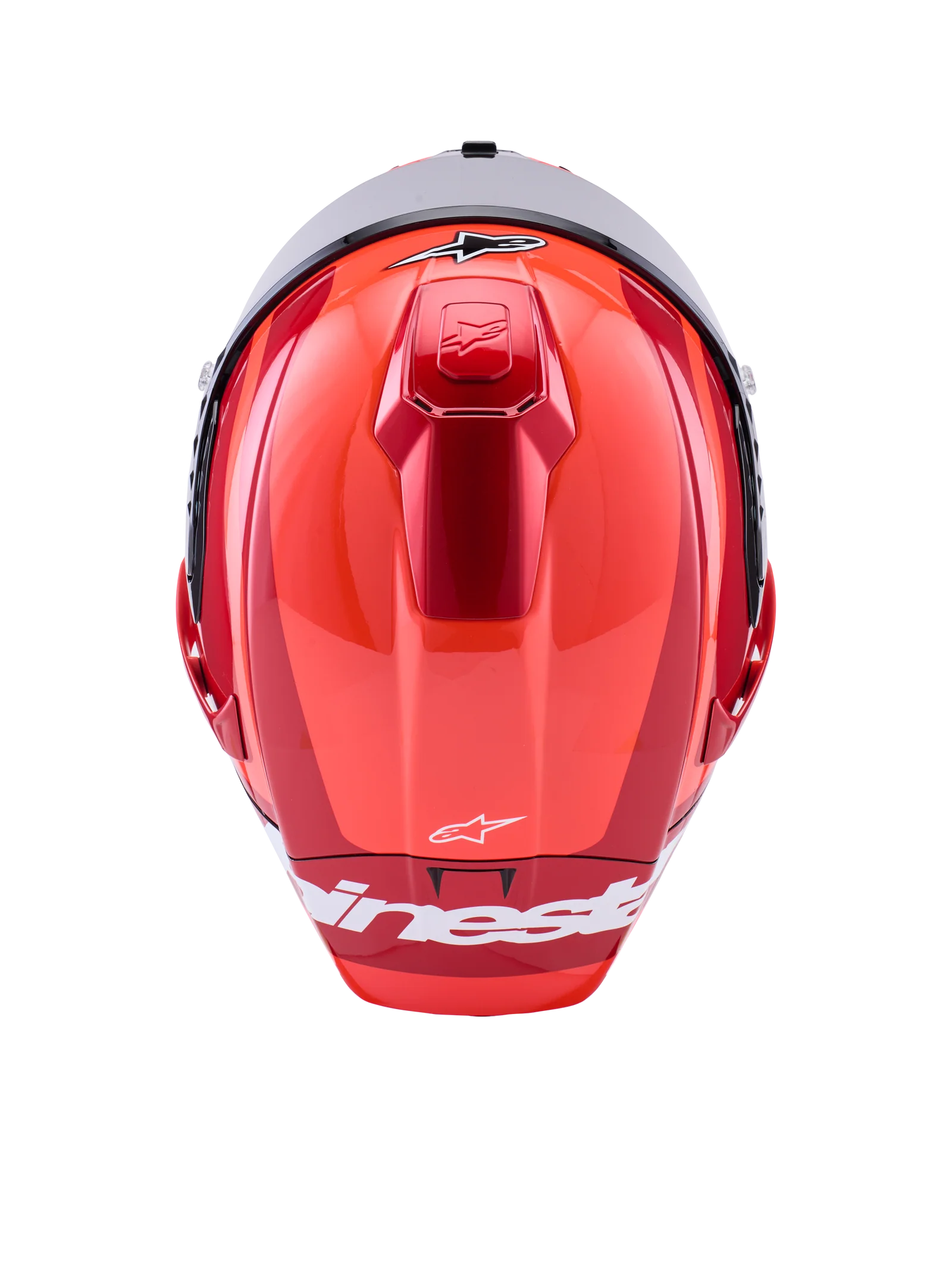 Alpinestars Supertech R10 Arius Helmet - Black/White/Double Red Glossy