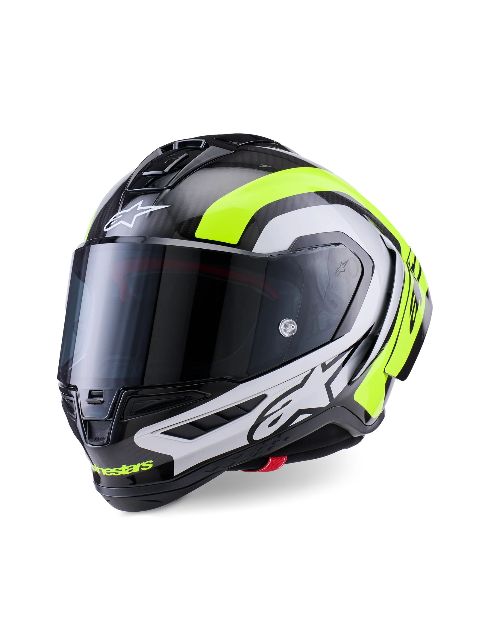 Alpinestars Supertech R10 - Black/Silver/Yellow Fluo Glossy