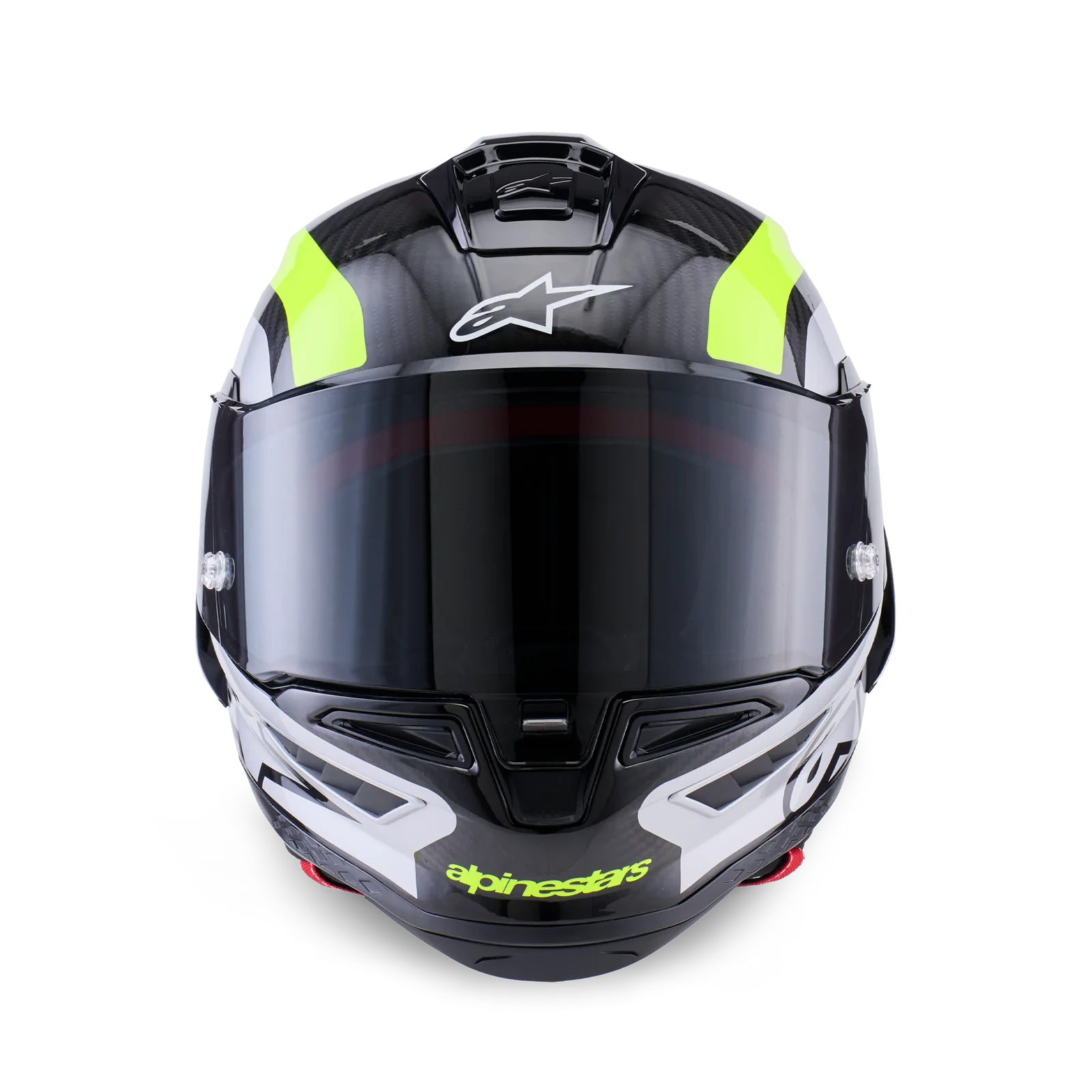 Alpinestars Supertech R10 - Black/Silver/Yellow Fluo Glossy