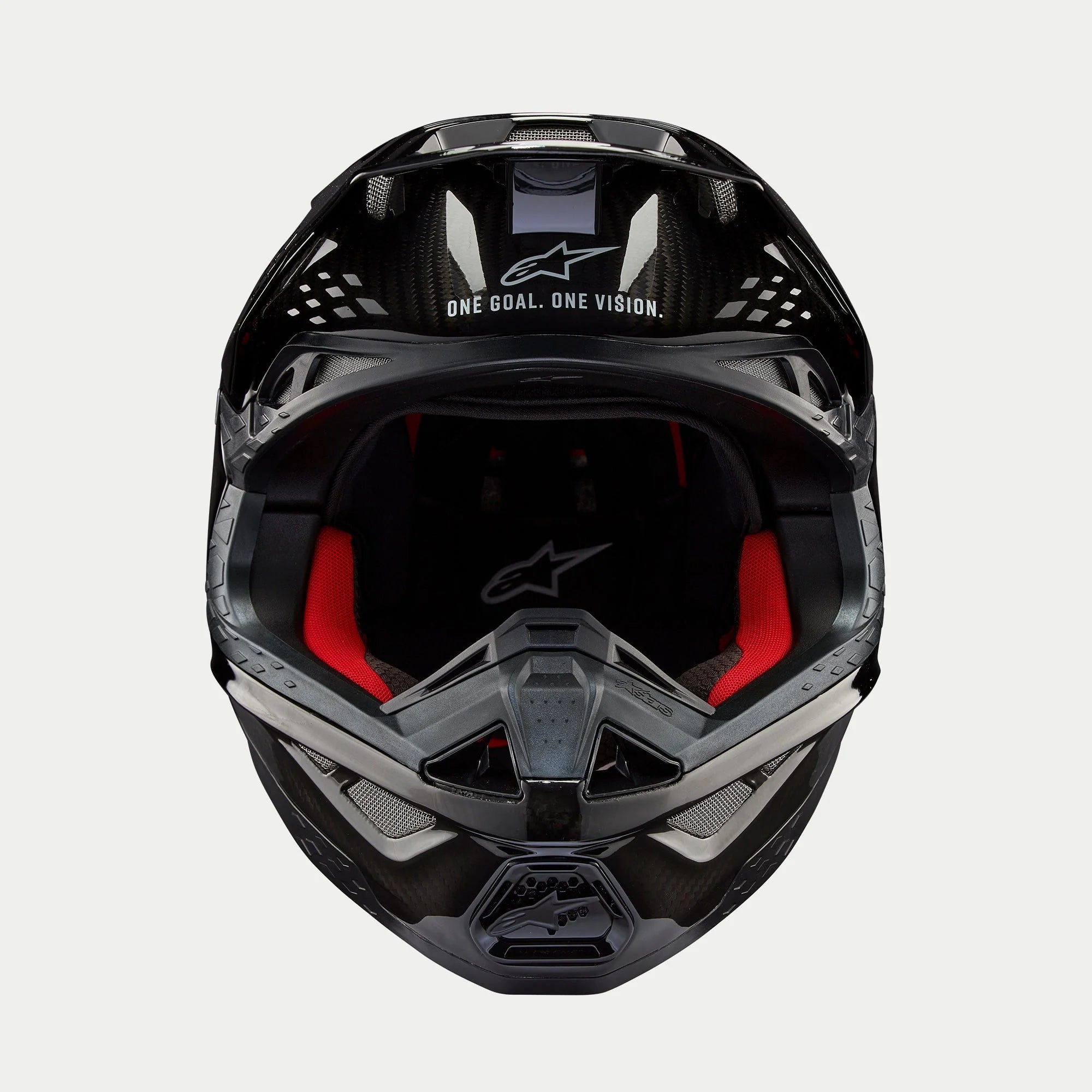 Alpinestars Supertech S-M10 Solid Helmet - Black/Glossy Carbon