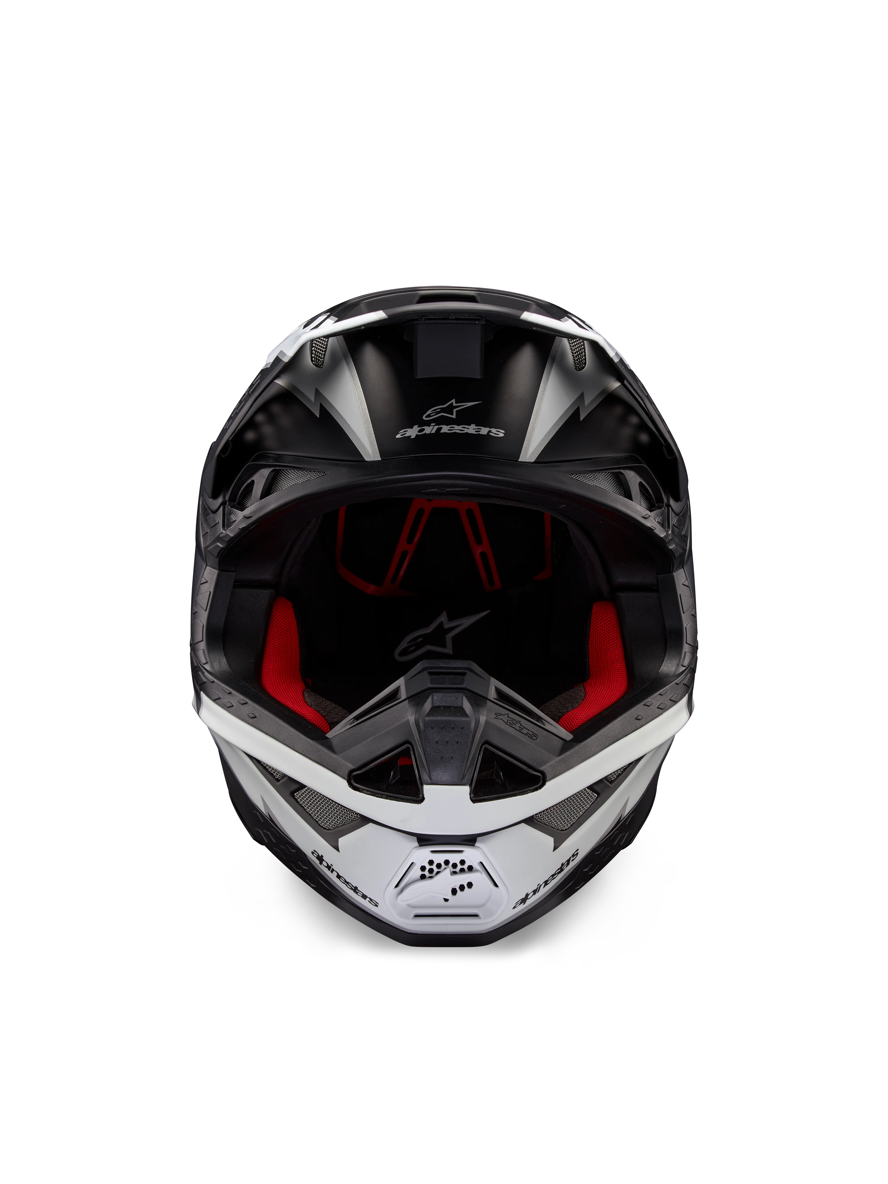 Alpinestars S-M10 Ampress Helmet - Black/White Matt