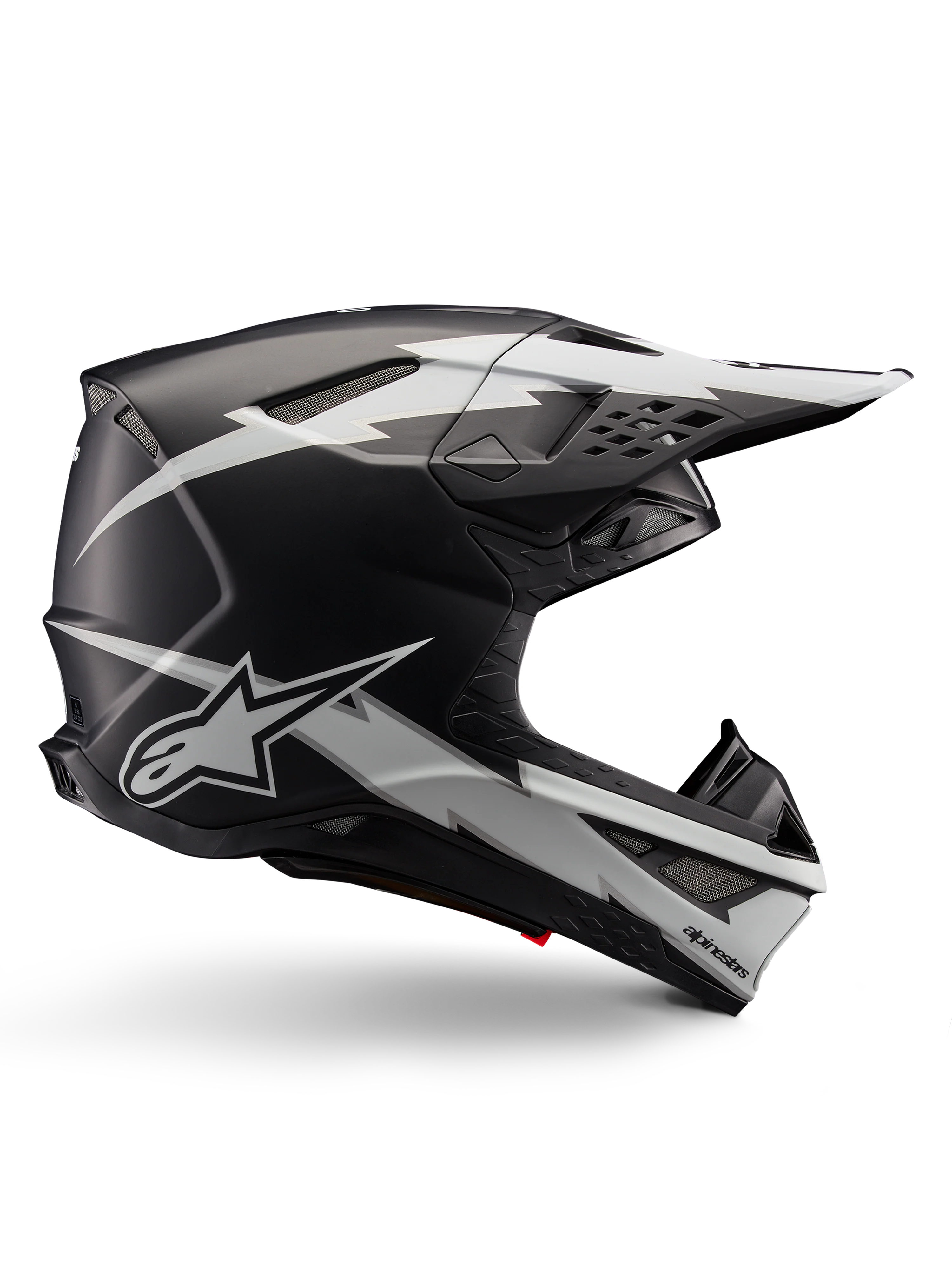 Alpinestars S-M10 Ampress Helmet - Black/White Matt