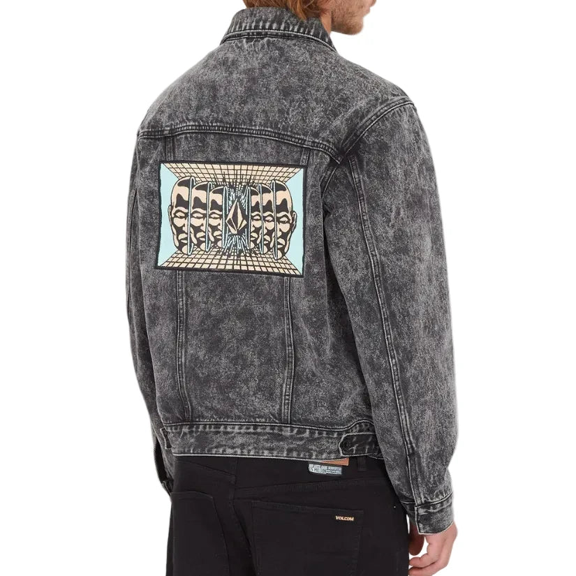 Volcom Mind Invasion Denim Jacket - Worn Black