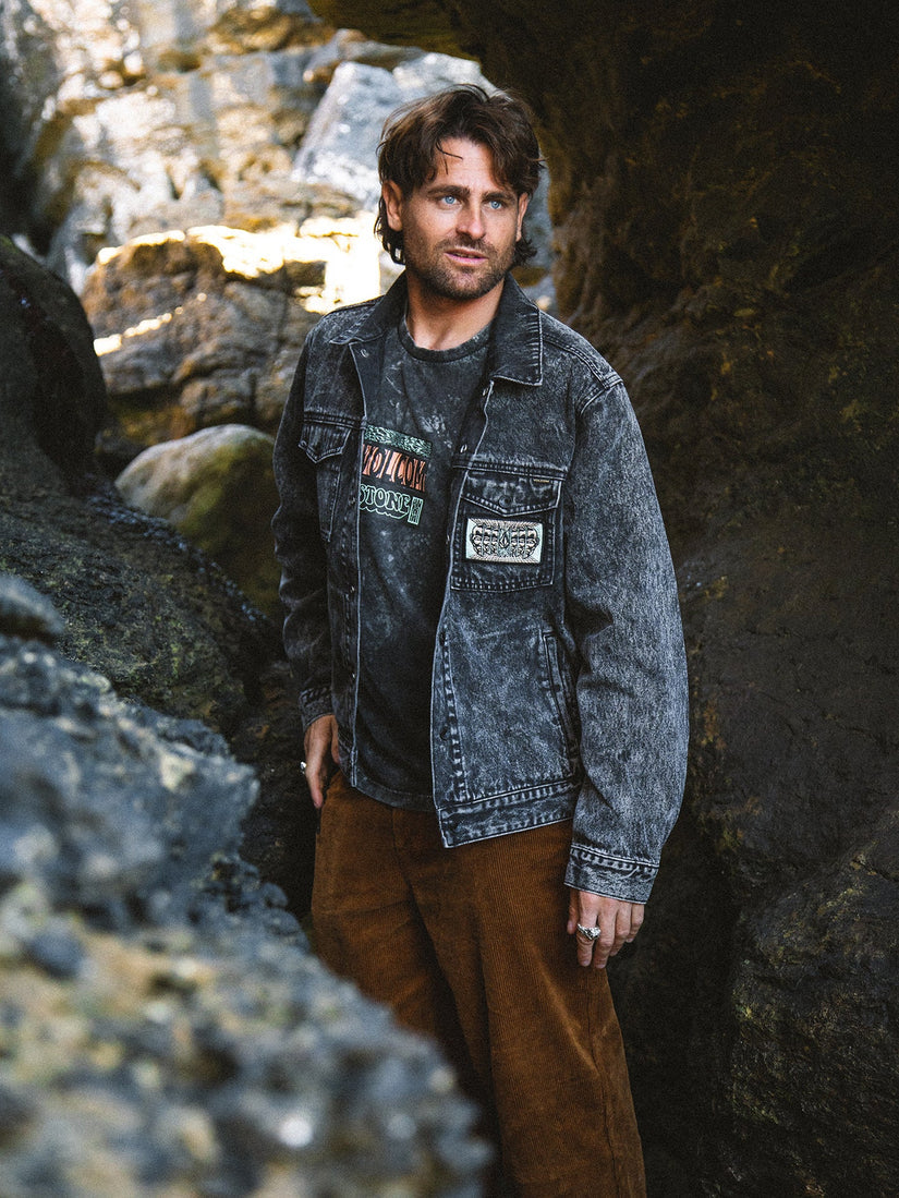 Volcom Mind Invasion Denim Jacket - Worn Black
