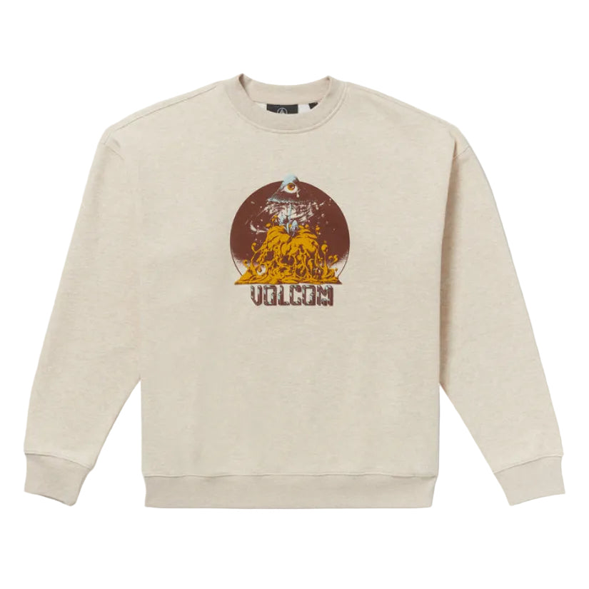 Sweat-shirt Volcom Callum Rooney - Gris chiné