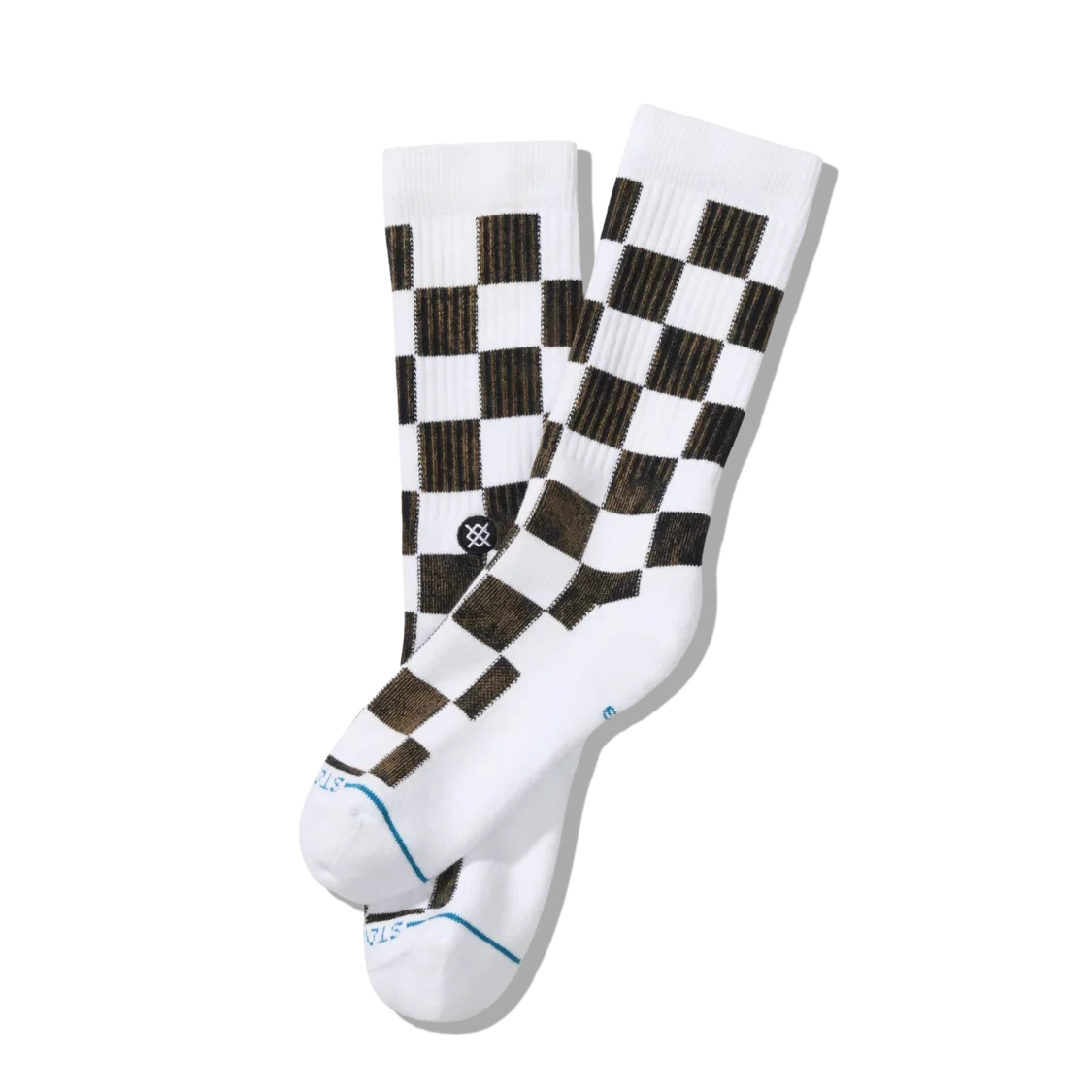 Stance Dance Floor Crew Socks - Black/White
