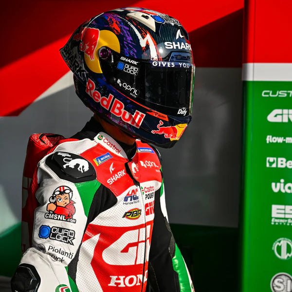 Shark Aeron Gp FIM Racing #1 Zarco Replica Signature Helmet - Carbon White Violet