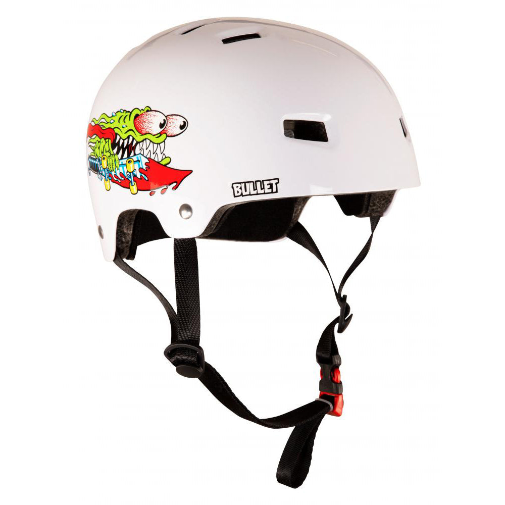 Bullet X Santa Cruz Slasher Youth Helmet - Gloss White