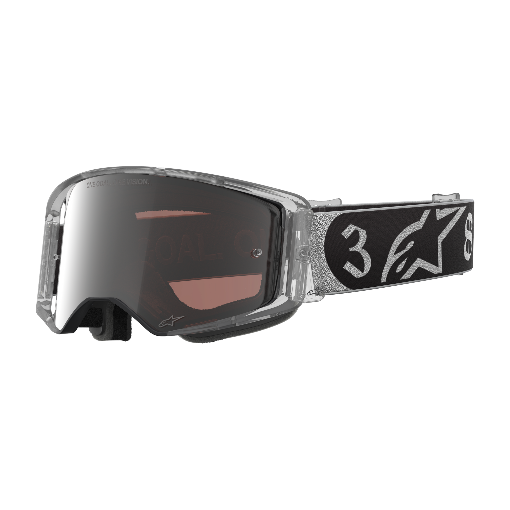 Lunettes Alpinestars Limited Edition DNGR38 XXV Supertech Vision - Argent Miroir Noir Argent
