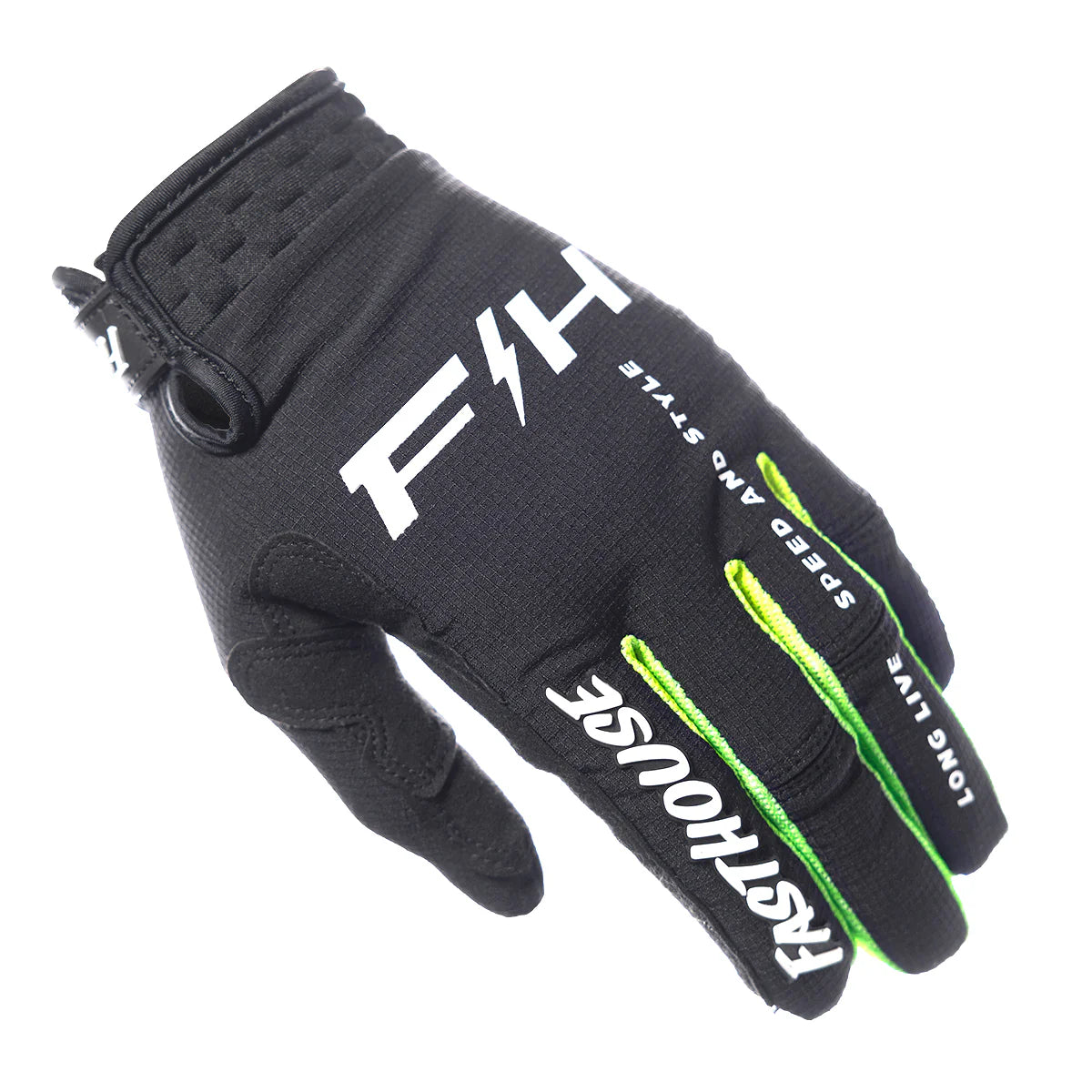 Elrod Nitro Gloves - Black Neon