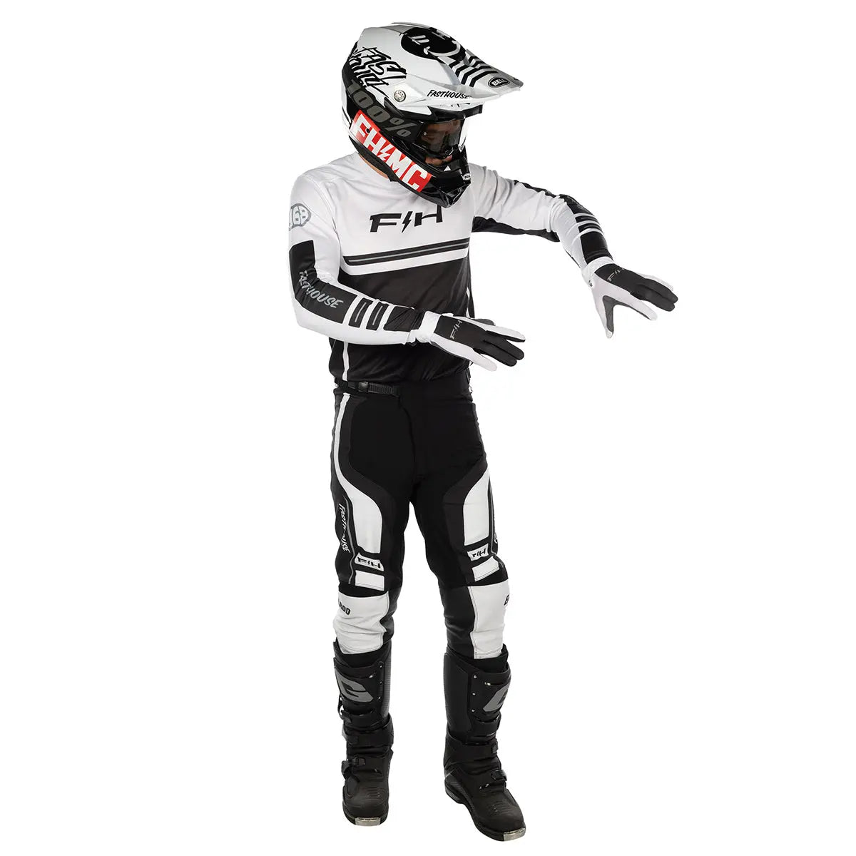 Fasthouse Elrod React Jersey - White/Black