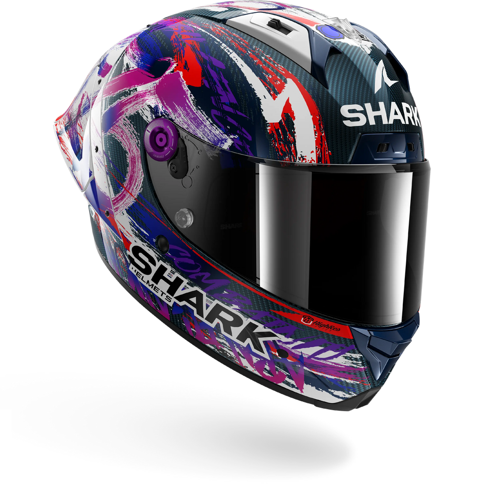 Shark Aeron Gp FIM Racing #1 Zarco Replica Signature Helmet - Carbon White Violet