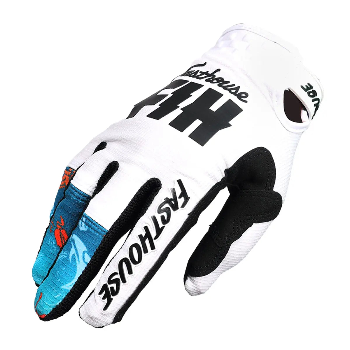 Fasthouse Saguaro TB Island Hopper Gloves - White