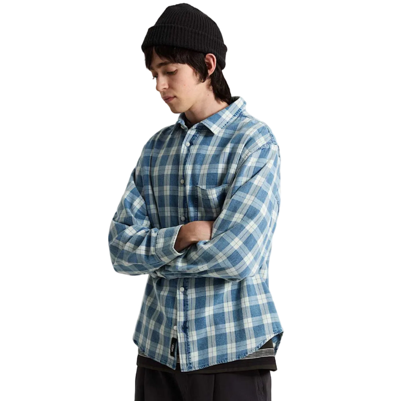 Vans Lawson Vintage Indigo LS Shirt - Bleach Indigo