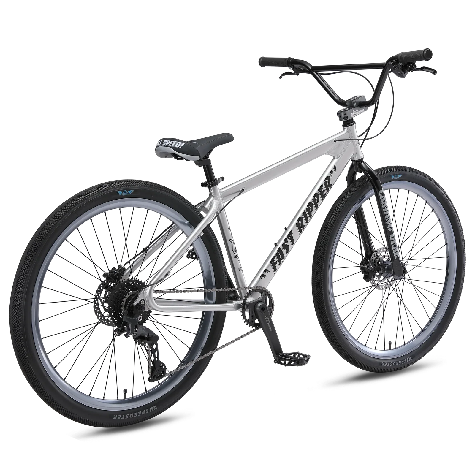SE Bikes Fast Ripper 29" Complete Bike - Ball Burnished Silver
