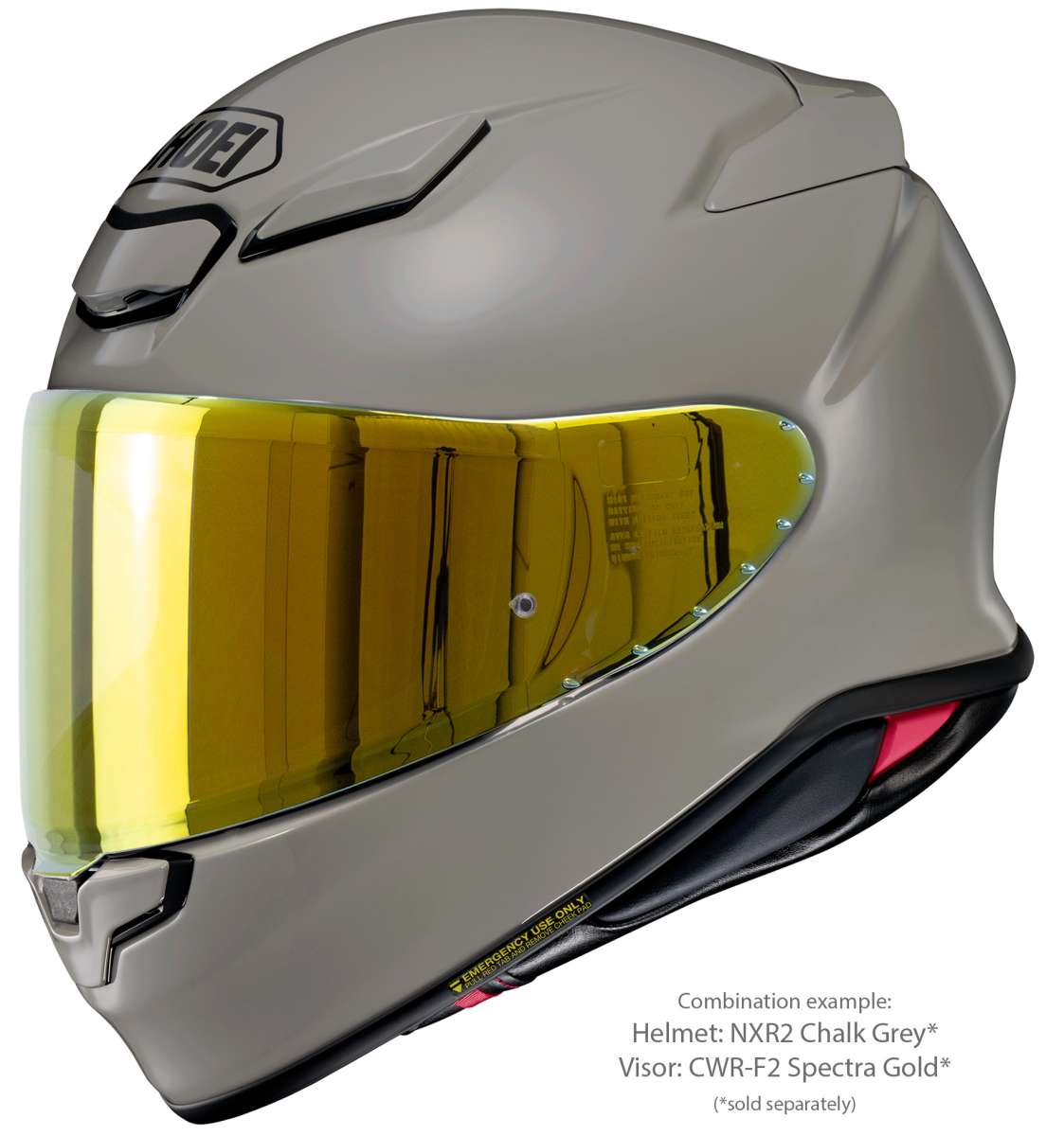 Shoei CWR-F2 With Pin Visor - Spectra Gold